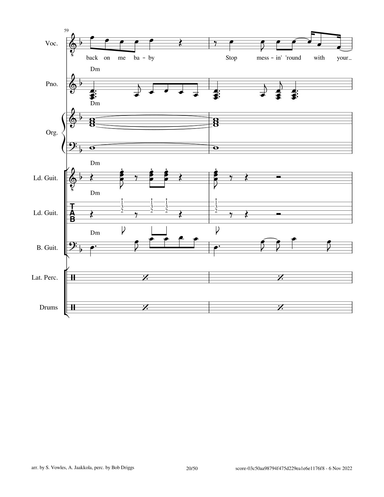 Page 20 of Sheet music PDF Black Magic Woman Sheet Guitar Lead, Bass, Organ - Santana