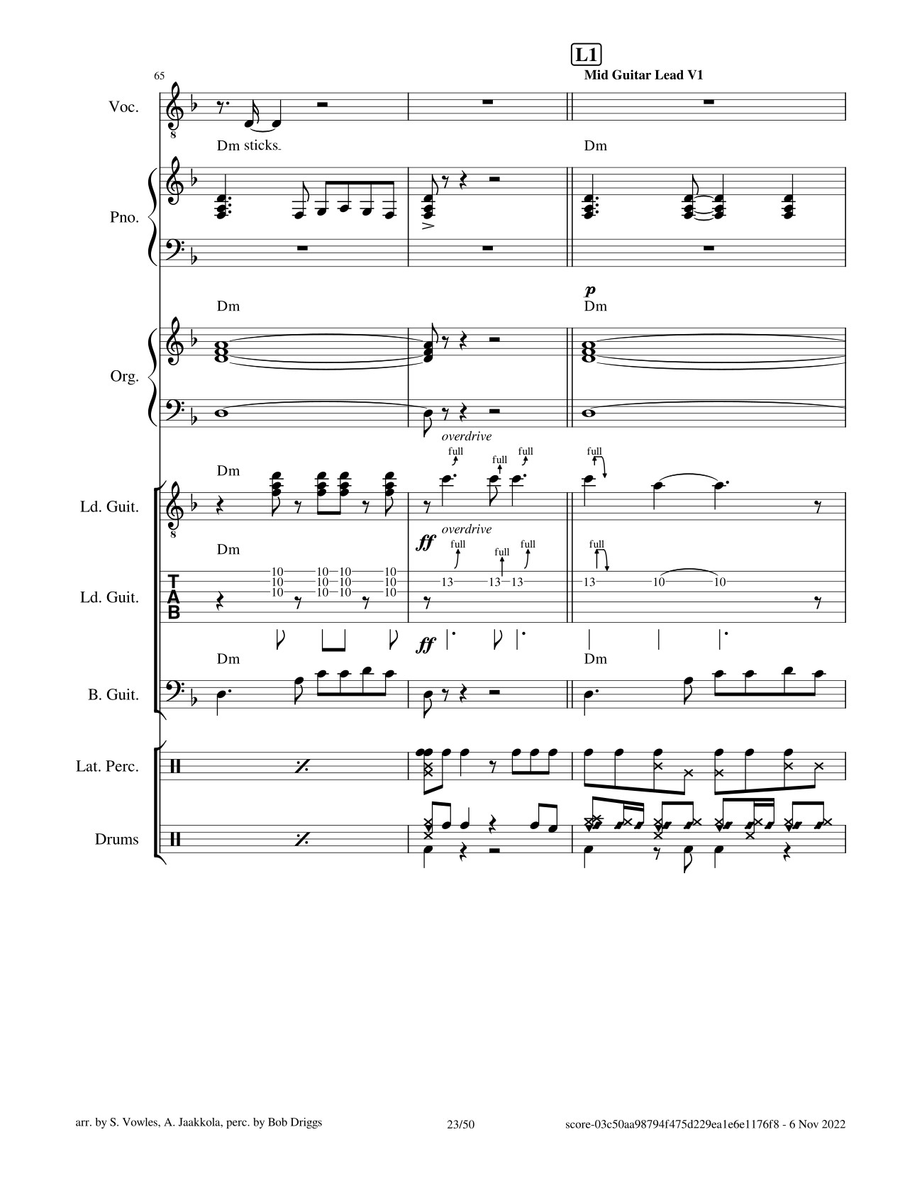 Page 23 of Sheet music PDF Black Magic Woman Sheet Guitar Lead, Bass, Organ - Santana