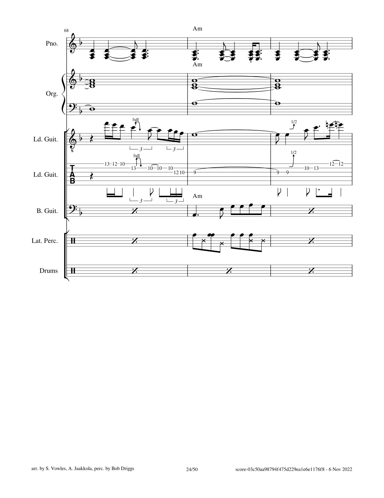Page 24 of Sheet music PDF Black Magic Woman Sheet Guitar Lead, Bass, Organ - Santana
