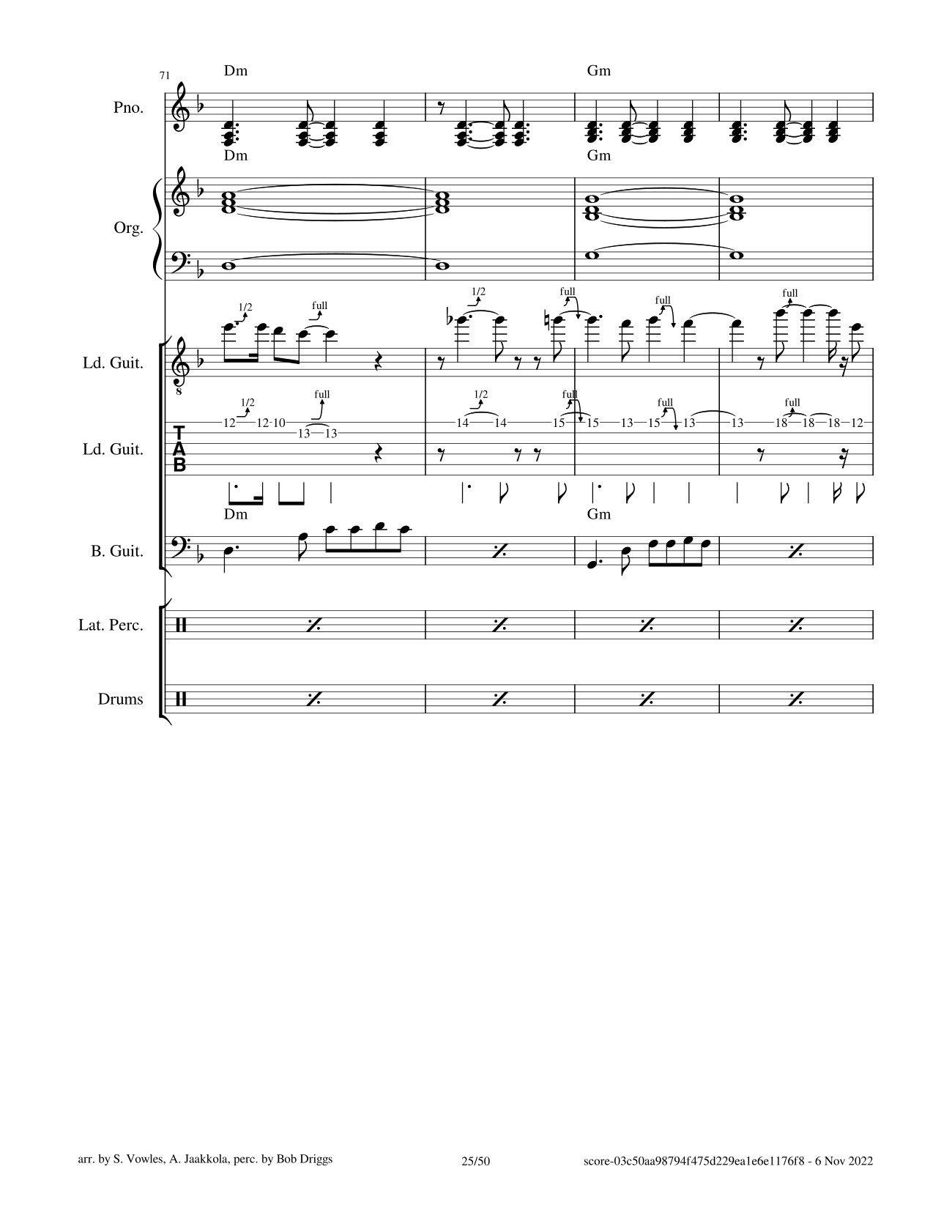 Page 25 of Sheet music PDF Black Magic Woman Sheet Guitar Lead, Bass, Organ - Santana