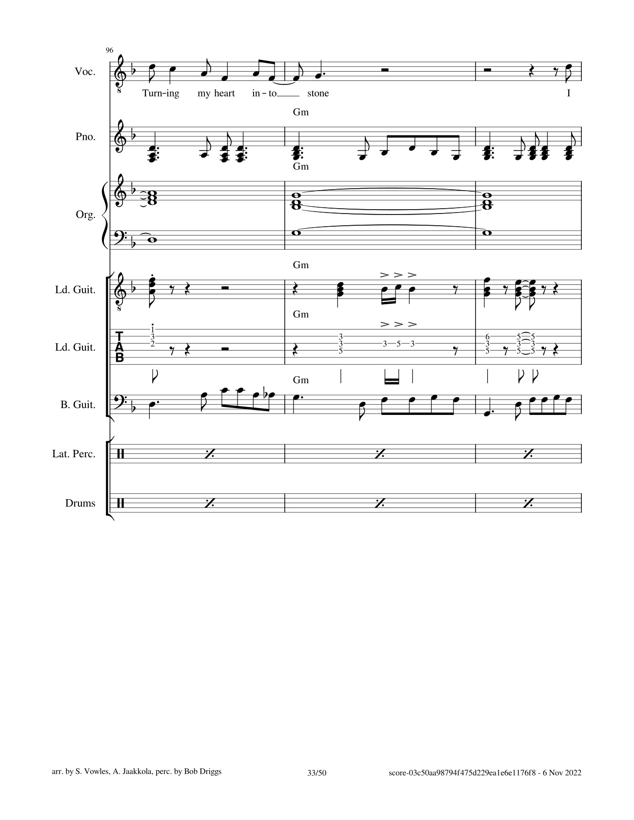 Page 33 of Sheet music PDF Black Magic Woman Sheet Guitar Lead, Bass, Organ - Santana