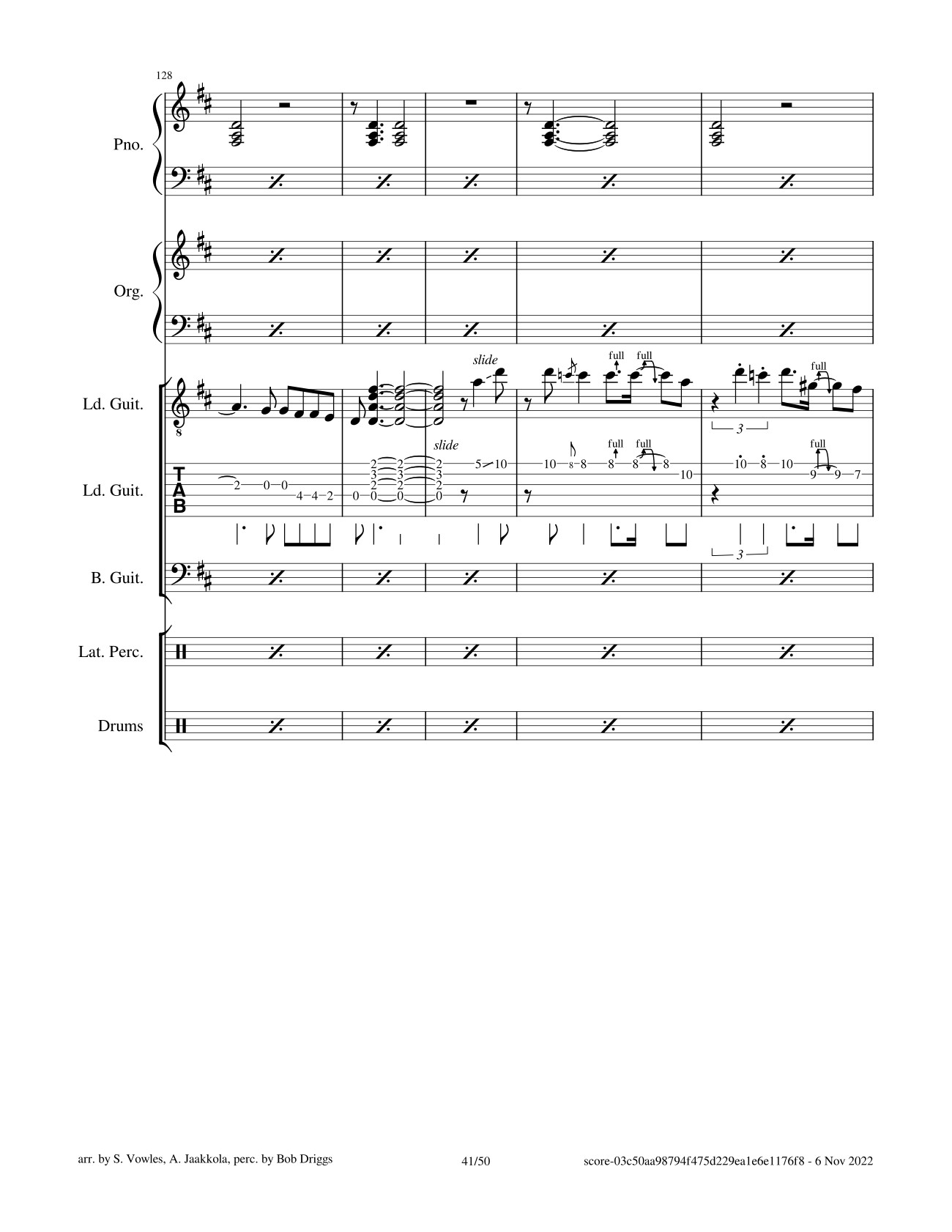 Page 41 of Sheet music PDF Black Magic Woman Sheet Guitar Lead, Bass, Organ - Santana