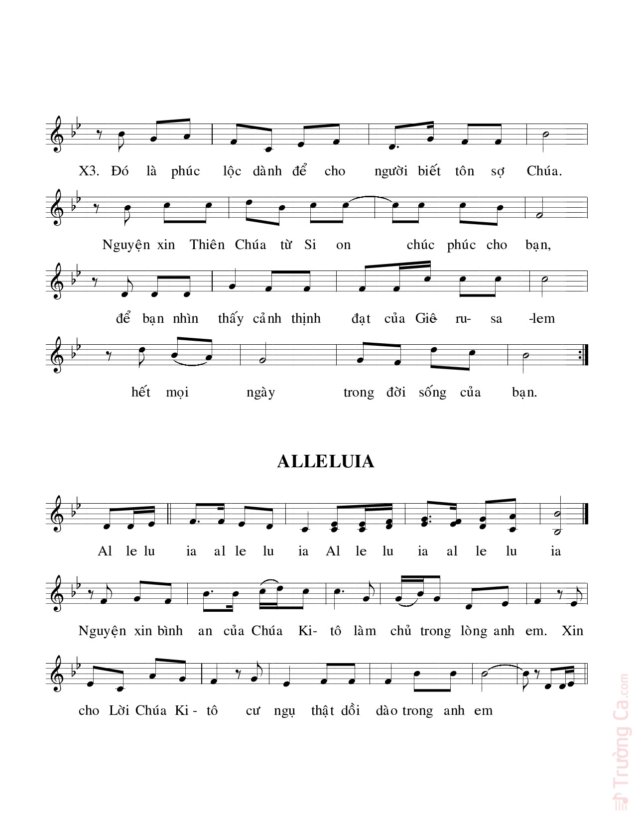 Page 2 of Sheet music PDF Thánh Vịnh 127, Lễ Thánh Gia - Cao Huy Hoàng