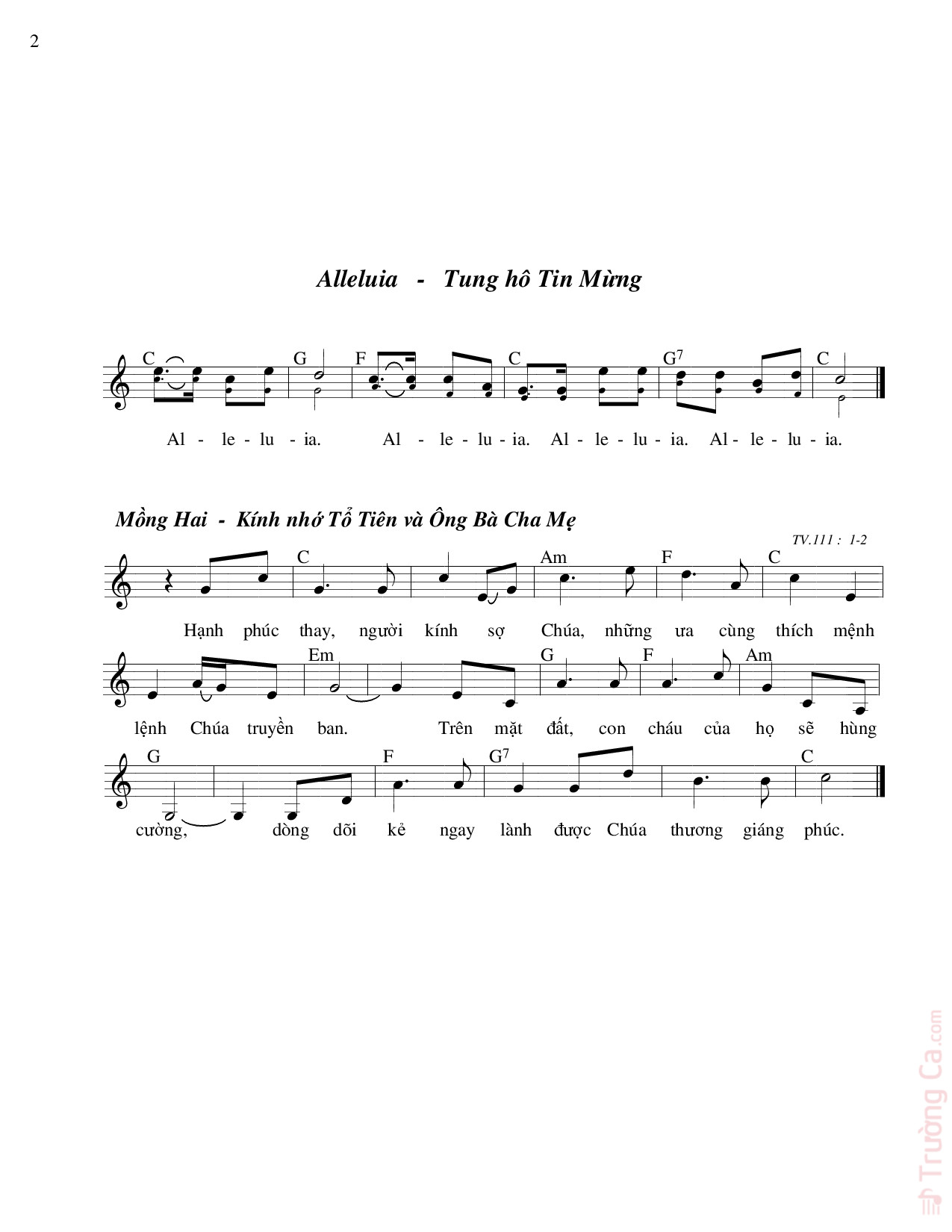 Hạnh phúc thay bạn nào kính sợ Chúa ăn ở theo đường lối của Người, Trang 4