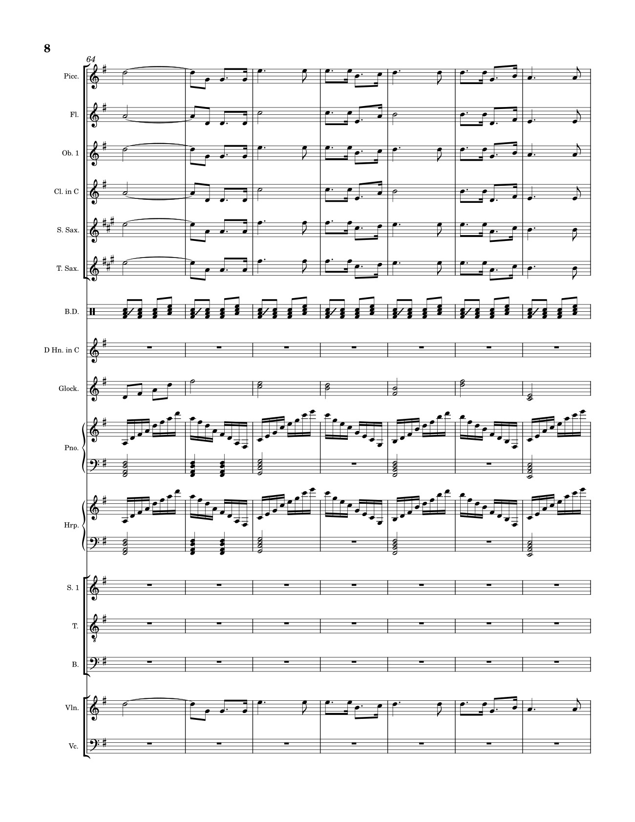 Page 8 of Sheet music PDF Lý Thường Kiệt Hành Khúc Sheet Piano -  Lê Hoàng Long