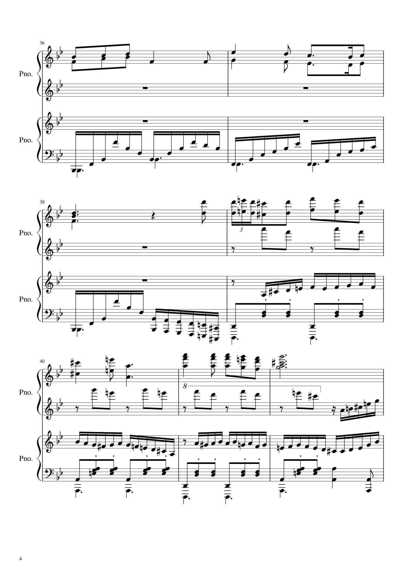 [Sheet] Howl's Moving Castle - Piano Duet PDF, chords Piano, mp4/midi