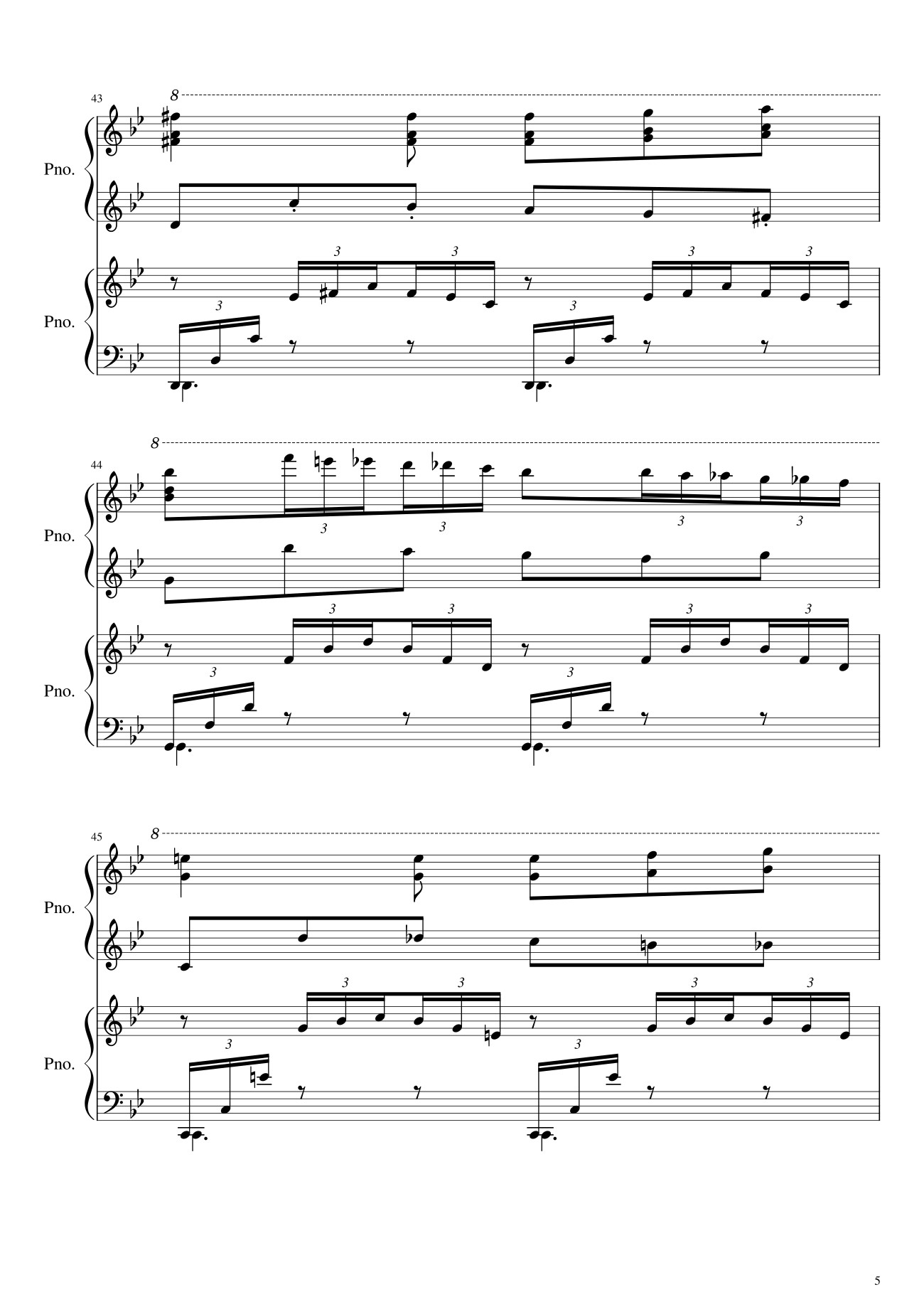 Page 5 of Sheet music PDF Howl