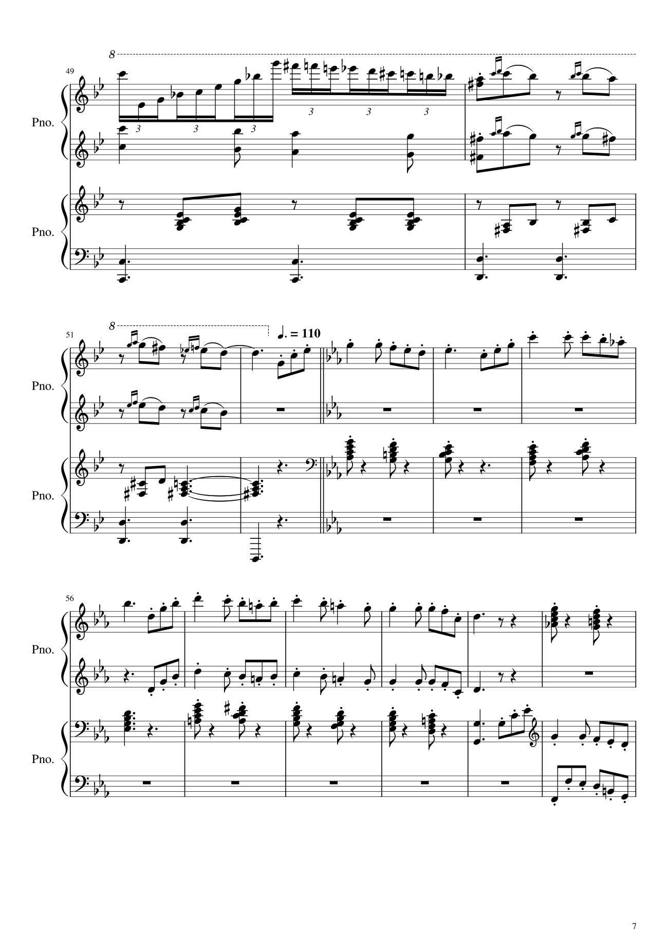 Page 7 of Sheet music PDF Howl
