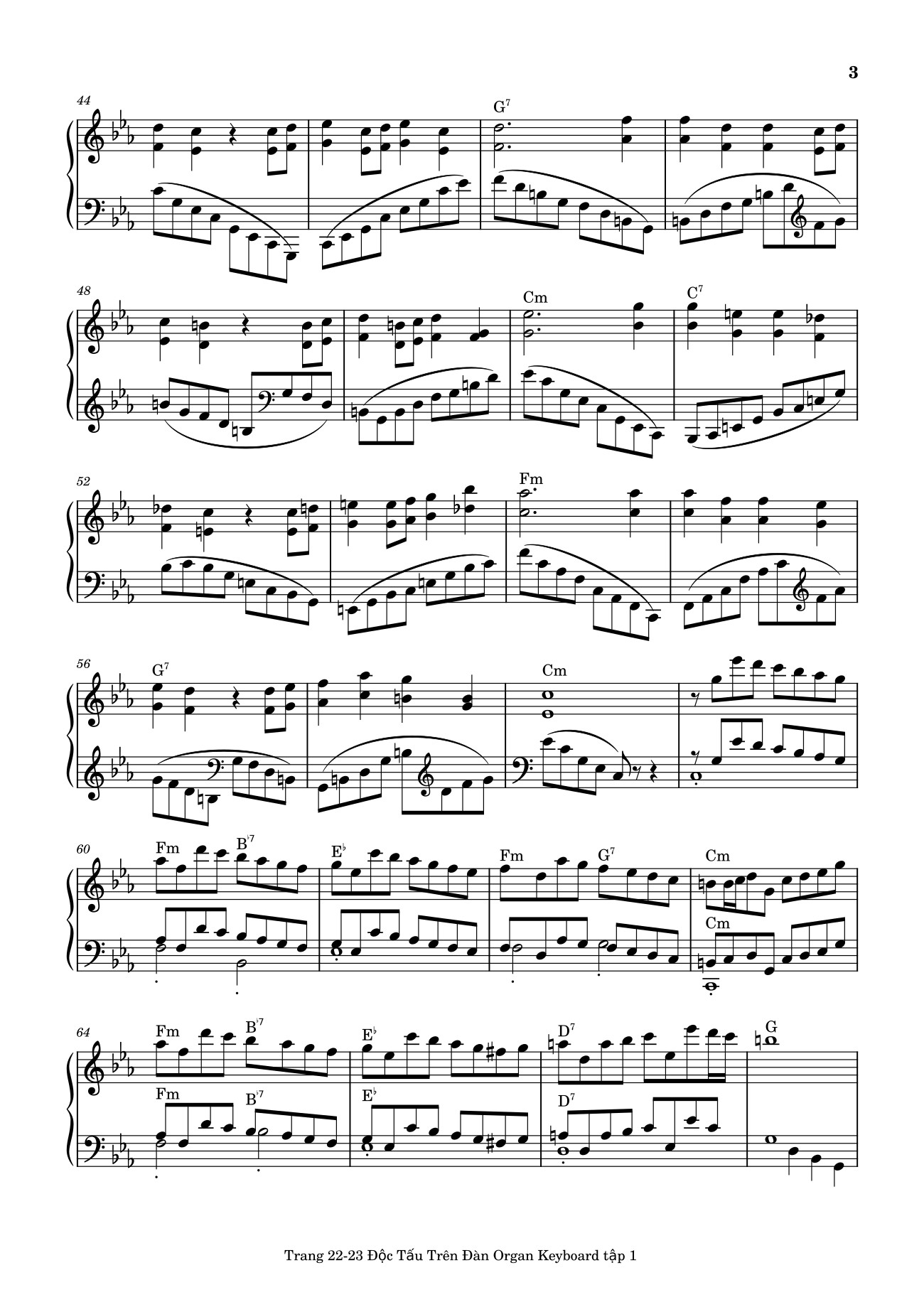 Page 3 of Sheet music PDF Điệp Khúc Mùa Xuân Sheet Piano (Cm) - Quốc Dũng