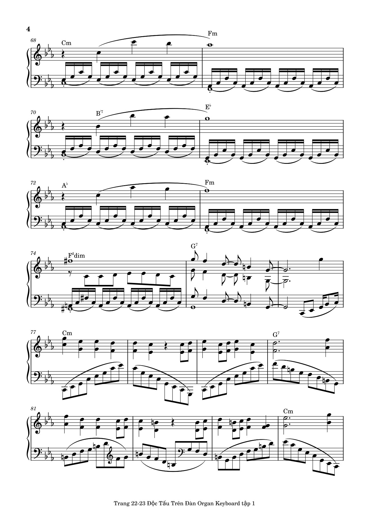 Page 4 of Sheet music PDF Điệp Khúc Mùa Xuân Sheet Piano (Cm) - Quốc Dũng