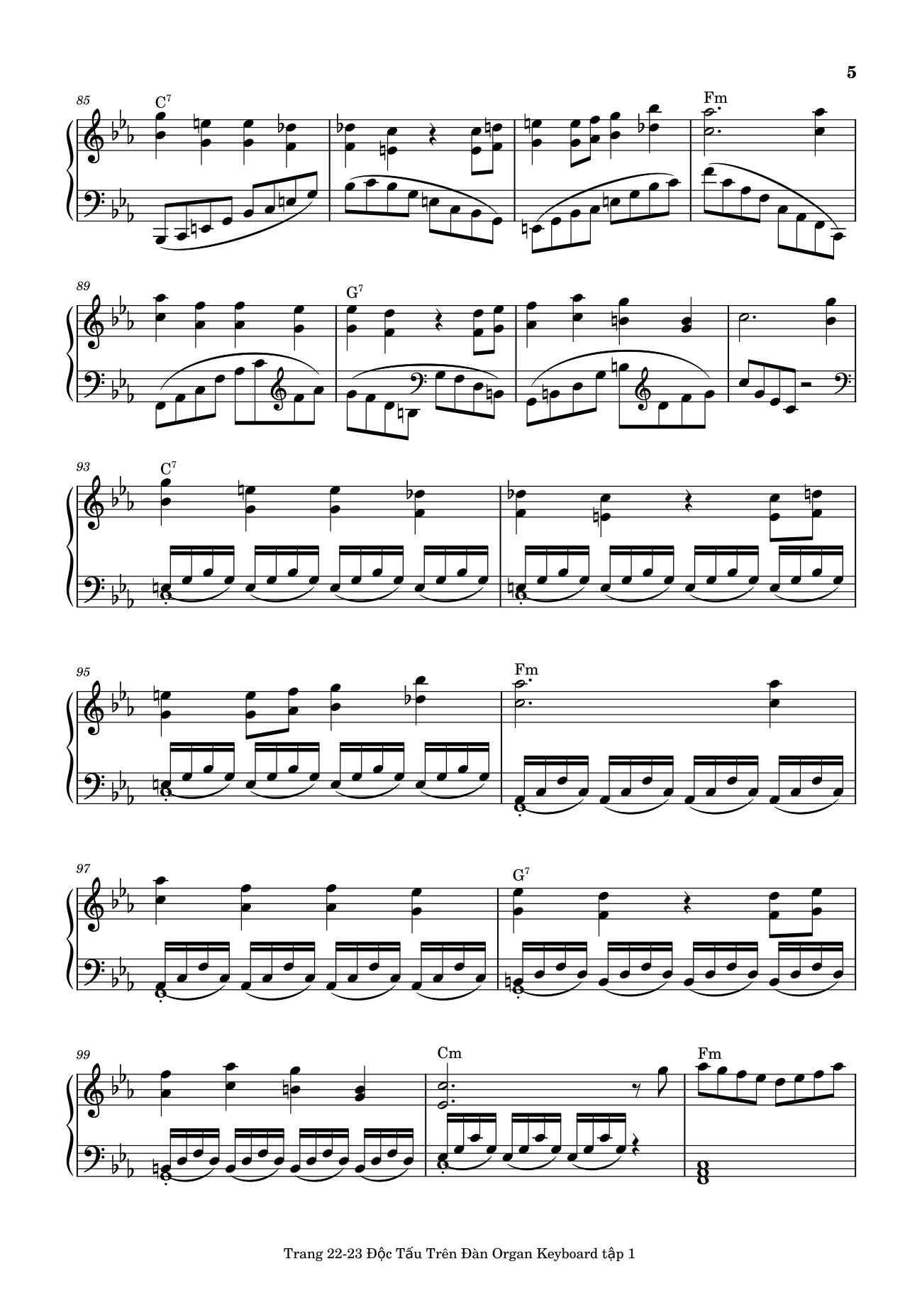 Page 5 of Sheet music PDF Điệp Khúc Mùa Xuân Sheet Piano (Cm) - Quốc Dũng