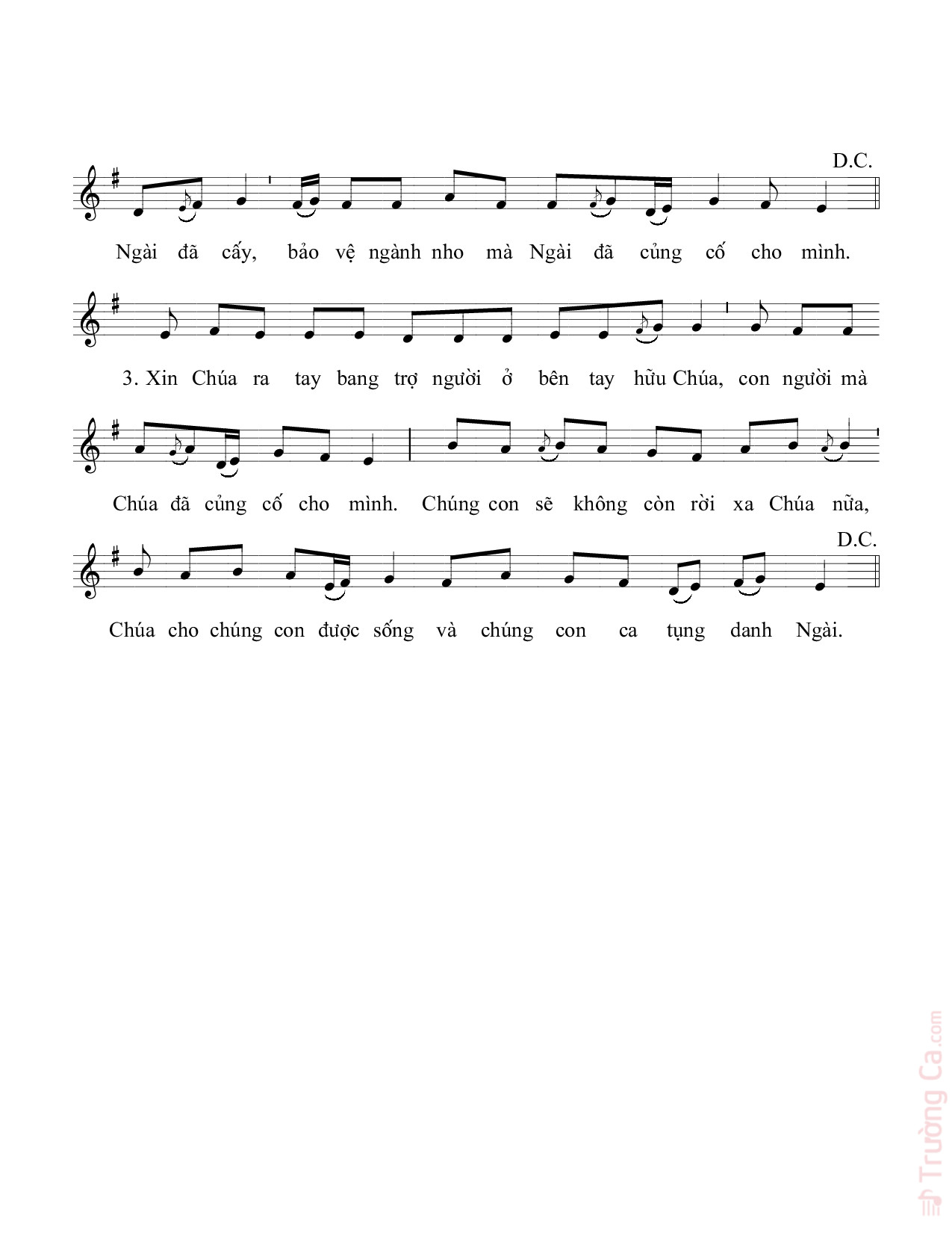 Page 2 of Sheet music PDF Thánh Vịnh 79, Chúa Nhật 4C Mùa Vọng - Đỗ Vy Hạ
