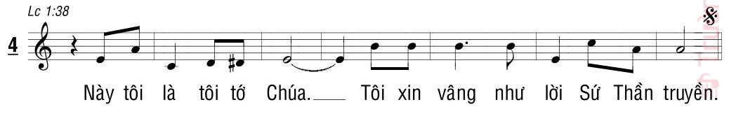 Alleluia Alleluia Alleluia Này tôi là tôi tớ Chúa, Trang 2