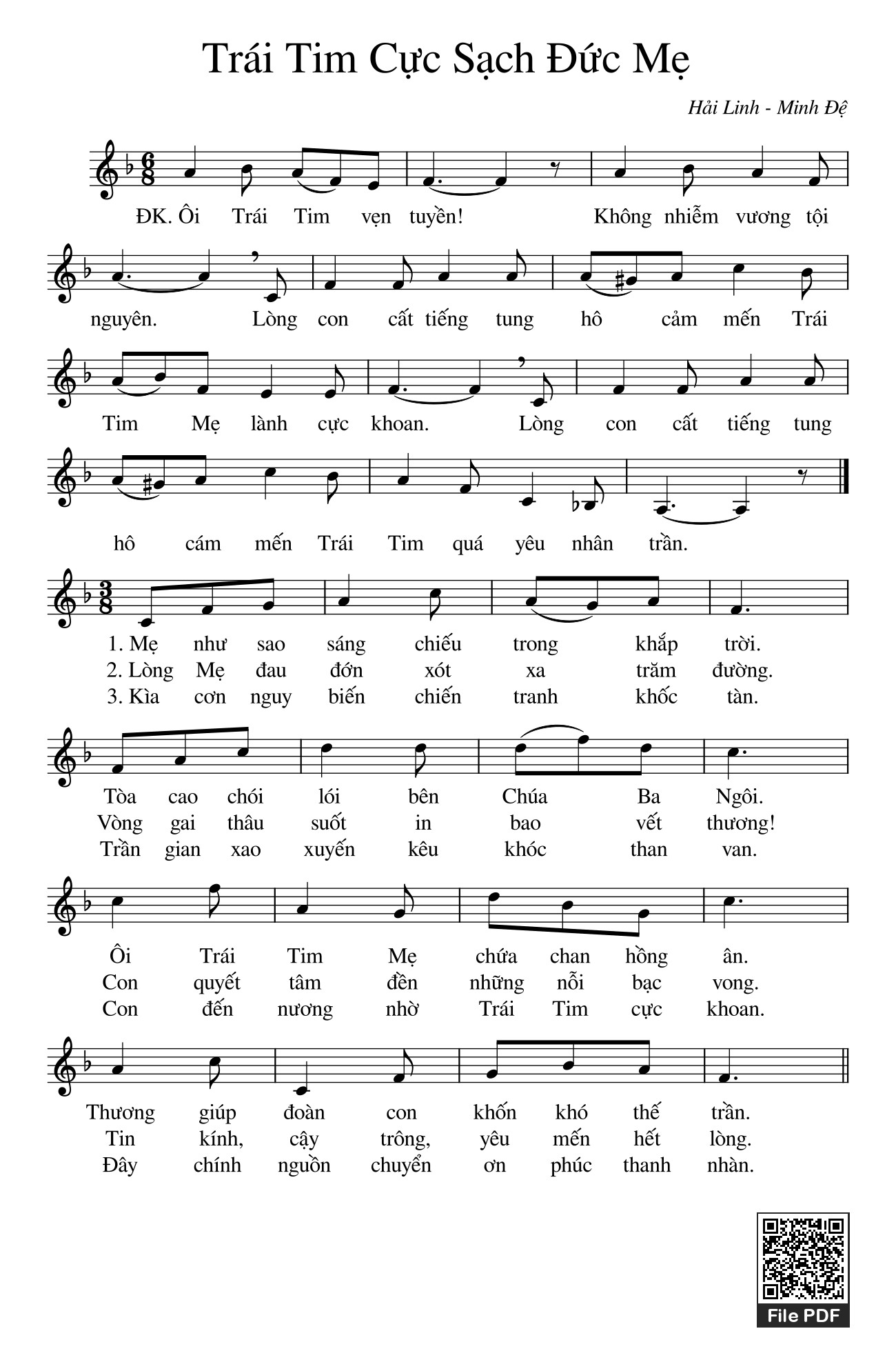 Trái Tim Cực Sạch Đức Mẹ