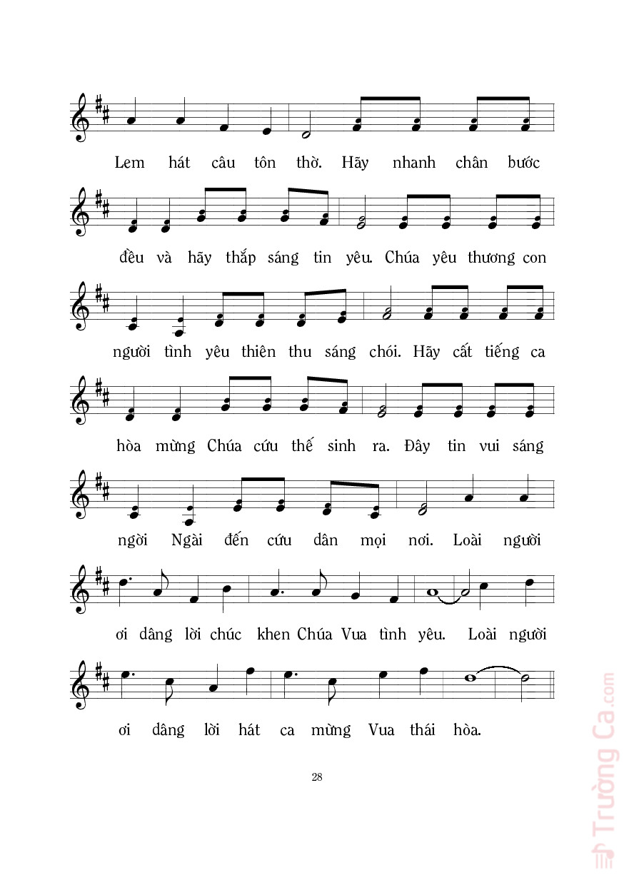 Page 2 of Sheet music PDF Mục Đồng Ca - Mi Trầm