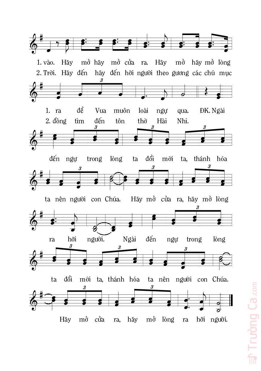 Page 2 of Sheet music PDF Chúa Giáng Trần Trăm Lần - Mi Trầm