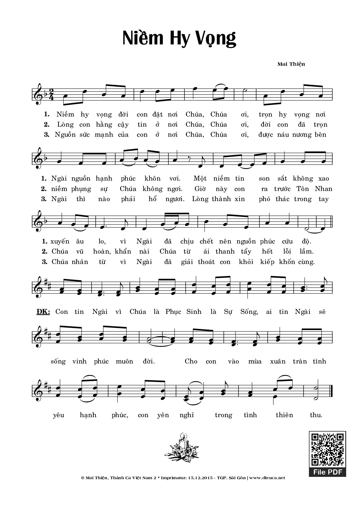 Niềm Hy Vọng - Mai Thiện