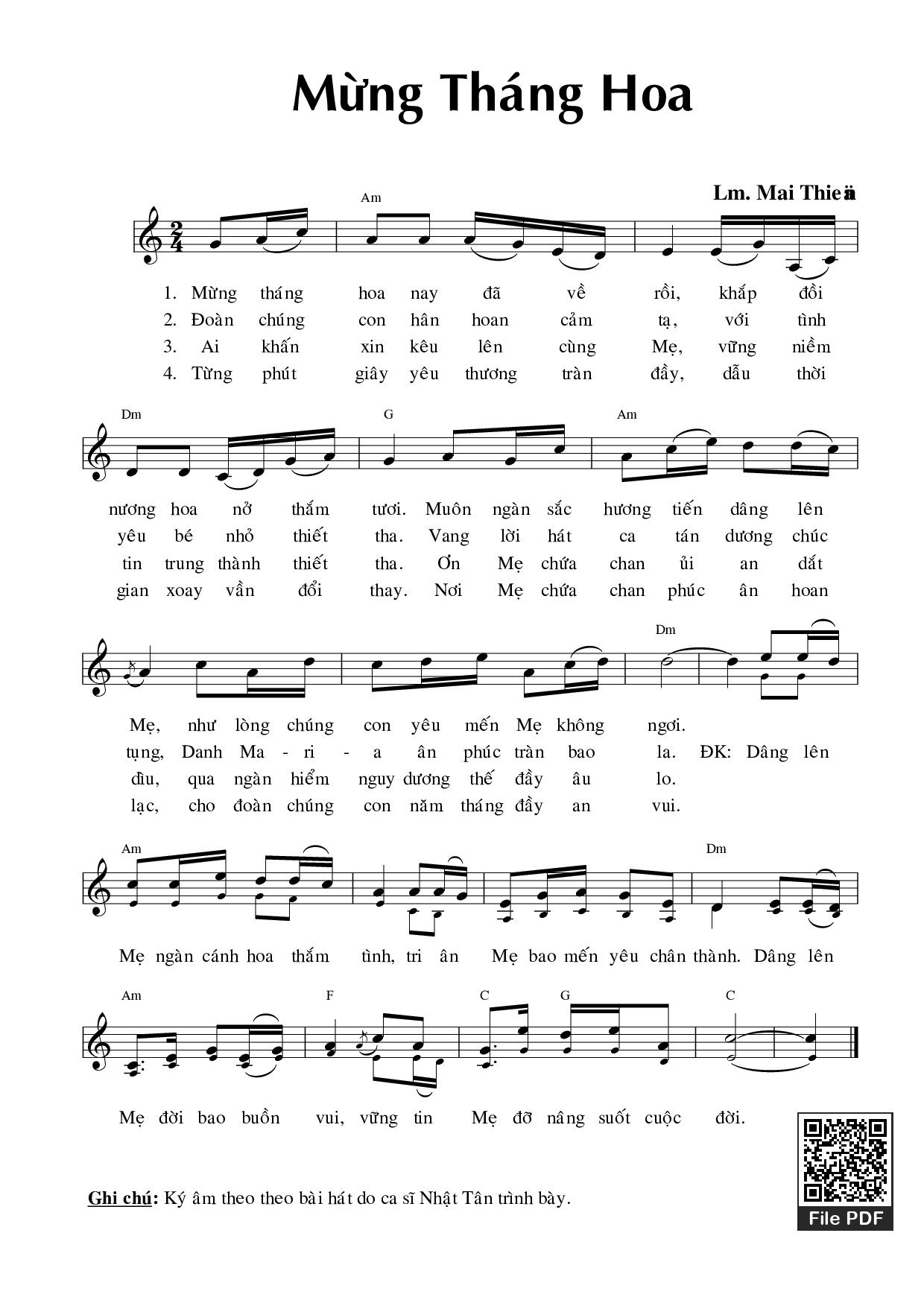 Mừng Tháng Hoa - Mai Thiện