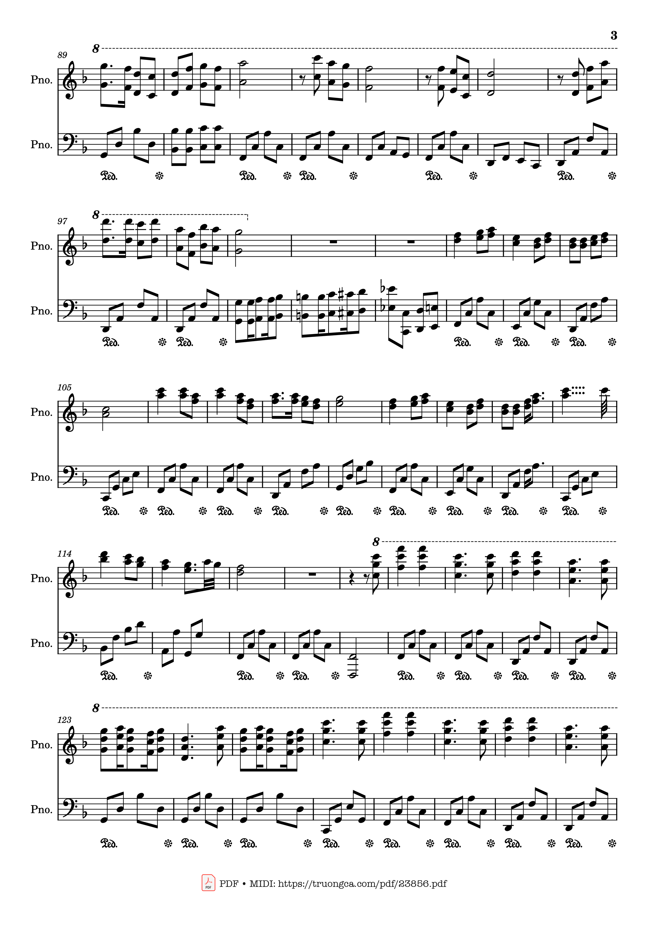 Page 3 of Sheet music PDF Đón xuân Sheet Piano - Phạm Đình Chương