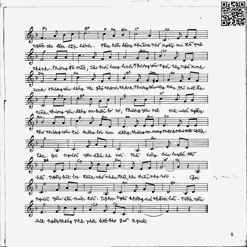 Page 4 of Sheet music PDF Gọi người yêu dấu - Vũ Đức Nghiêm