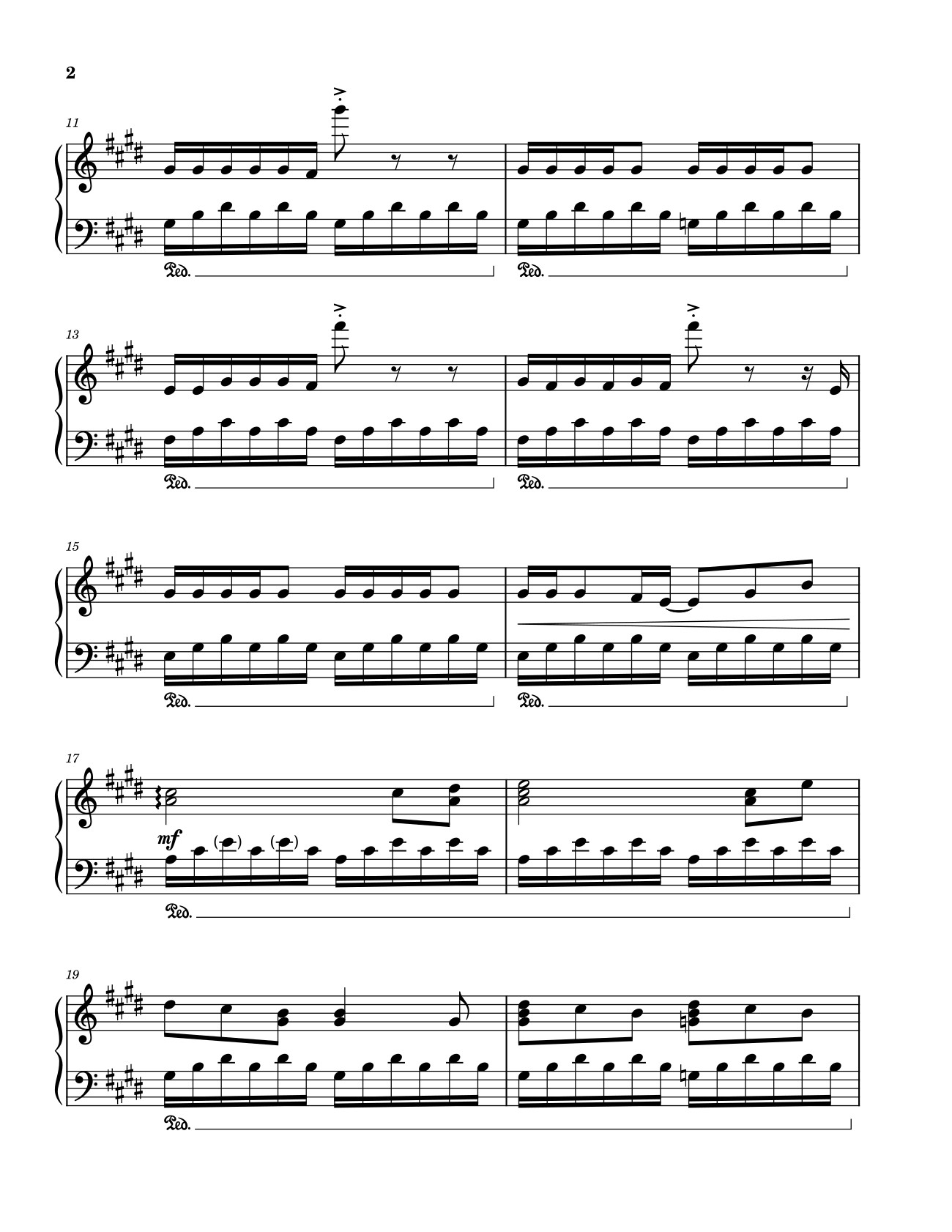 Page 2 of Sheet music PDF Golden Hour JVKE Sheet Piano - Laurengrout