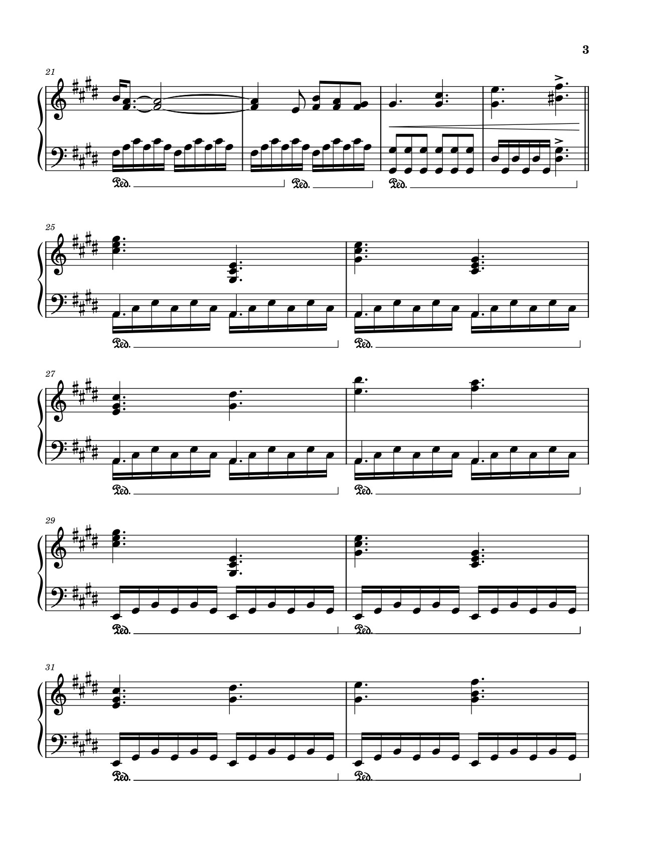 Page 3 of Sheet music PDF Golden Hour JVKE Sheet Piano - Laurengrout
