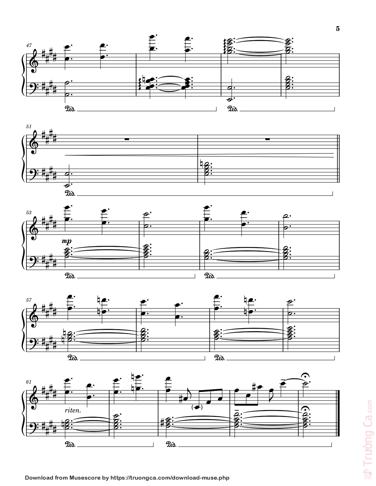 Page 5 of Sheet music PDF Golden Hour JVKE Sheet Piano - Laurengrout