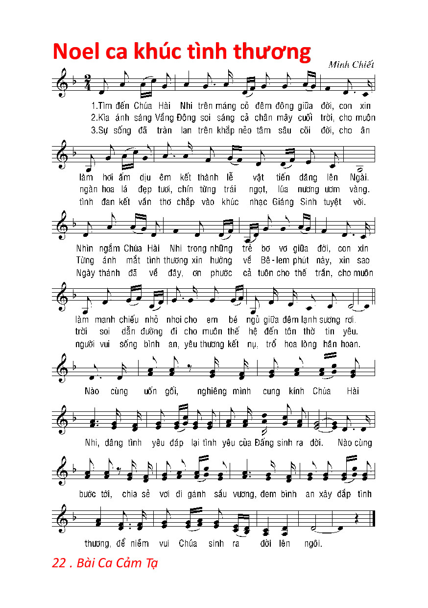 Noel Ca Khúc Tình Thương