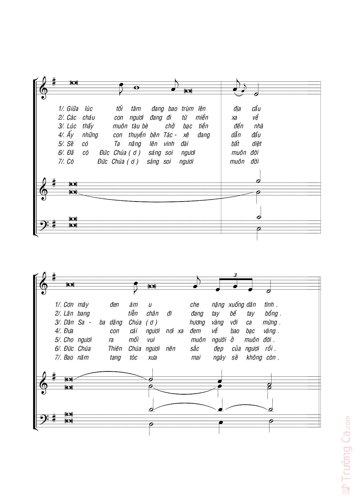 Page 4 of Sheet music PDF Thiếu Nữ Sion - Lm. Hoàng Kim