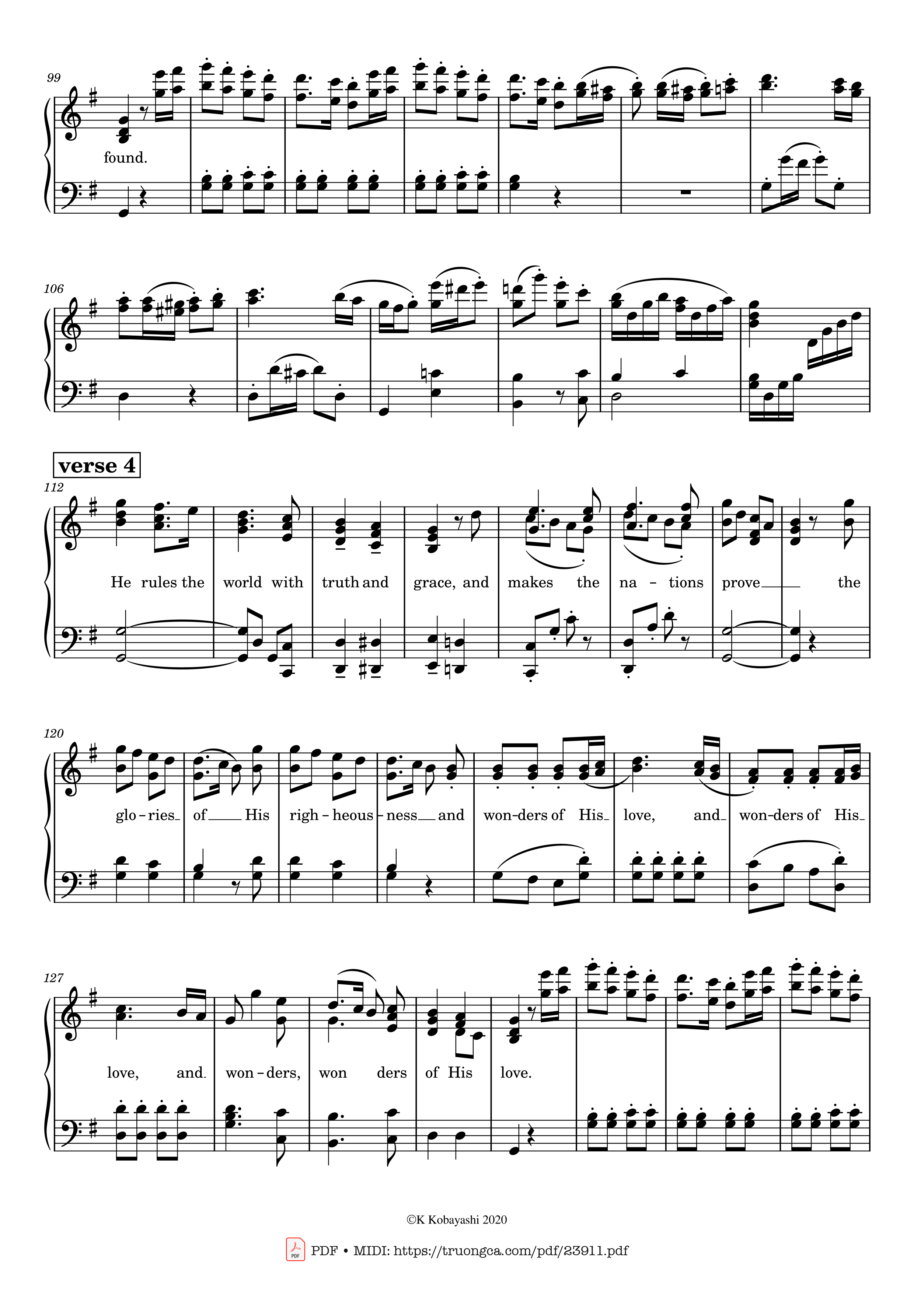 Page 4 of Sheet music PDF Joy to the World! The Lord is come Sheet Piano - Lowell Mason