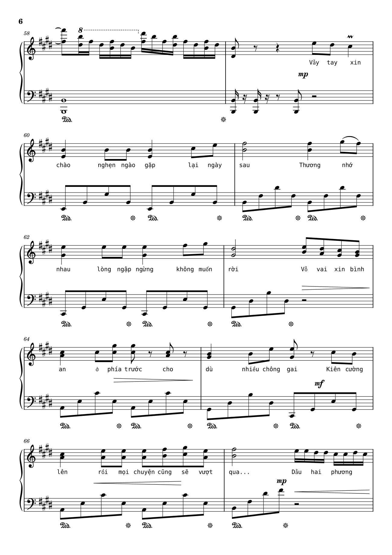 Page 6 of Sheet music PDF Như ngày hôm qua Sheet Piano - Ngo_Duong_Hoang_An