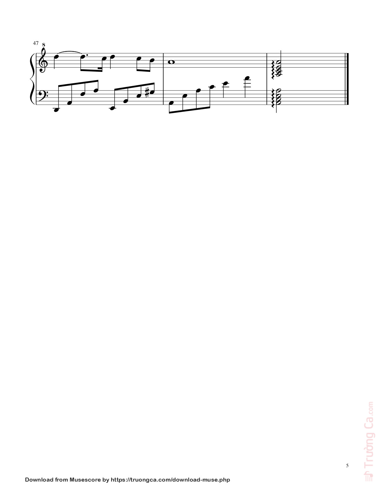 Page 5 of Sheet music PDF Đừng quên tên anh - Linhnguyen291