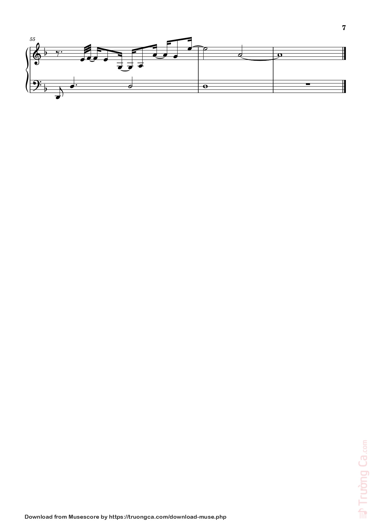 Page 7 of Sheet music PDF Chỉ Là Không Cùng Nhau – 错位时空 - 艾辰 Sheet Piano - Quangducpiano