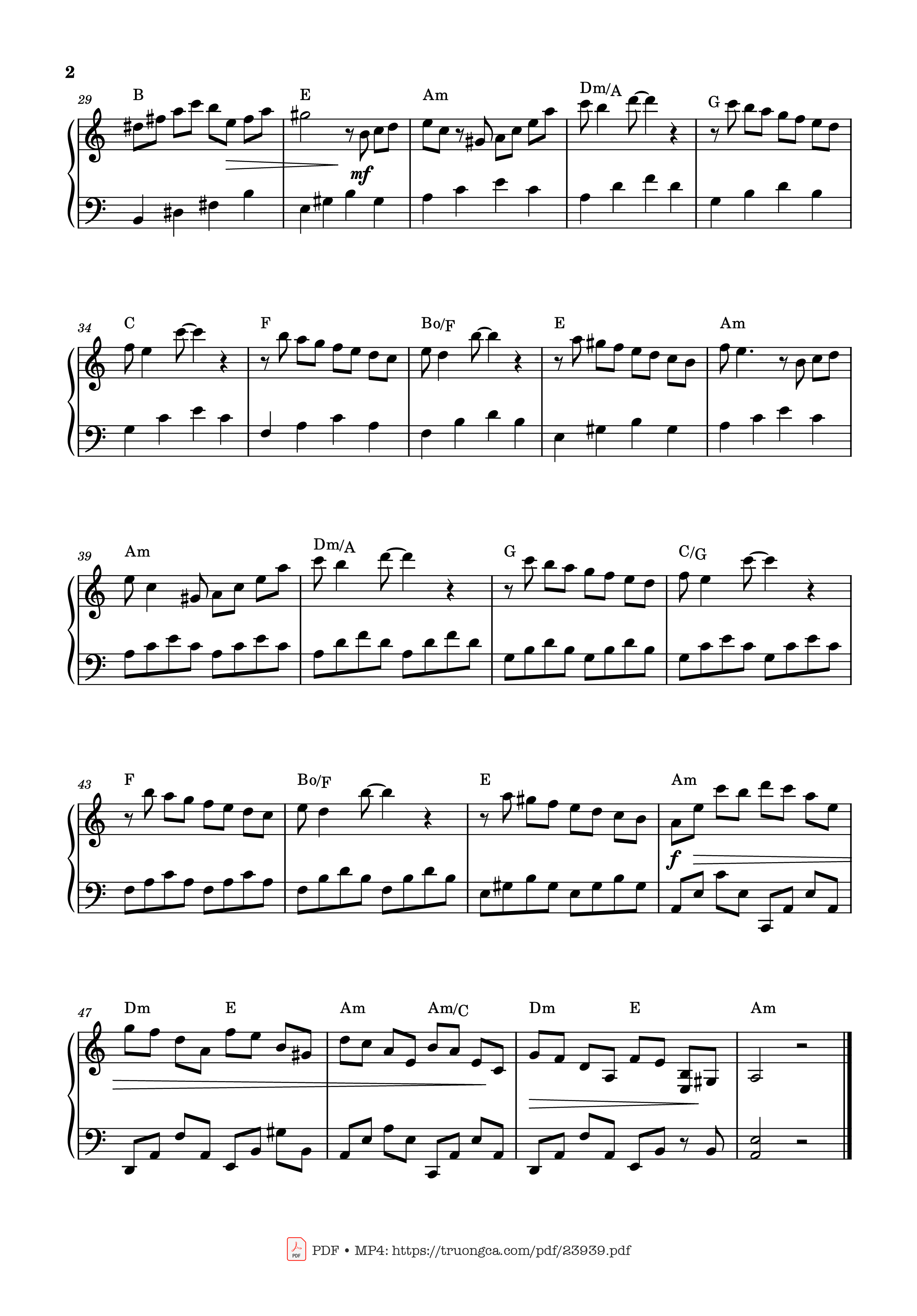 Page 2 of Sheet music PDF Toccata – Paul Mauriat - easy version Sheet Piano - Elena Di Guardo