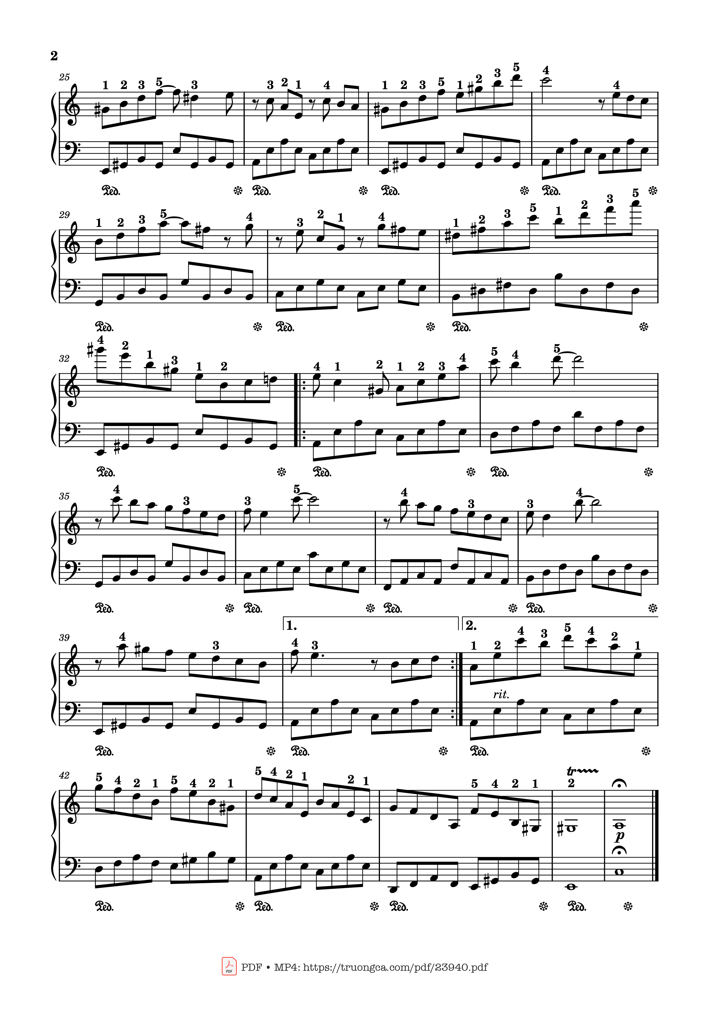 Page 2 of Sheet music PDF Toccata – Paul Mauriat Sheet Piano - Loginvovchyk