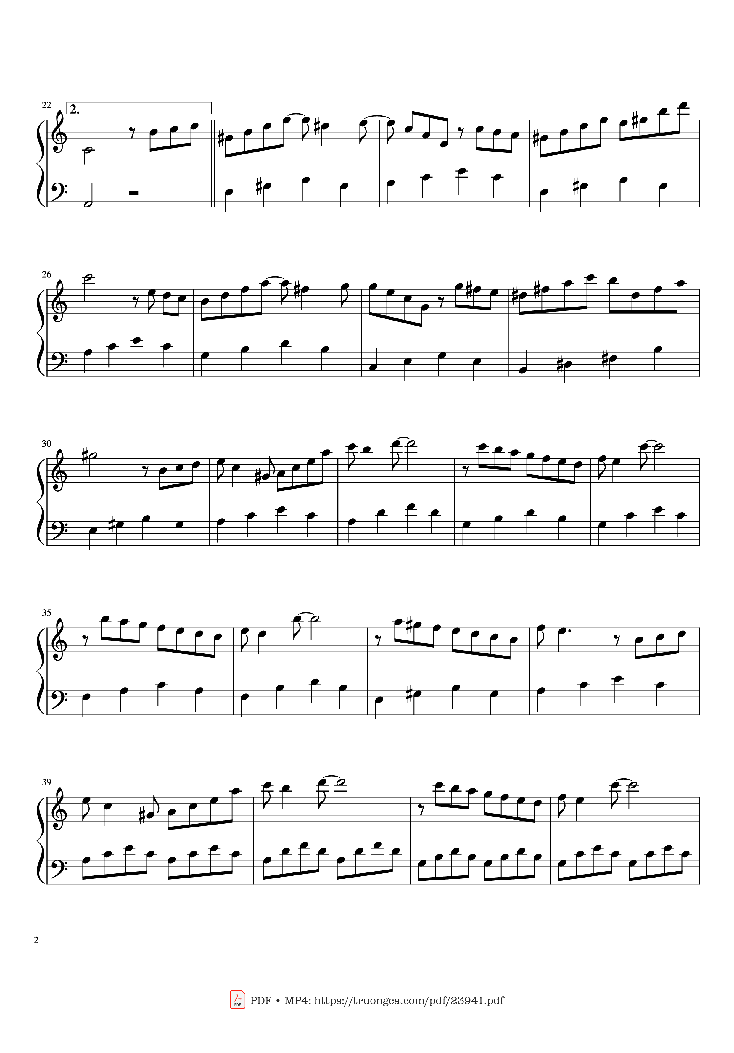 Page 2 of Sheet music PDF Toccata P. Mauriat ease Sheet Piano - Copperfield