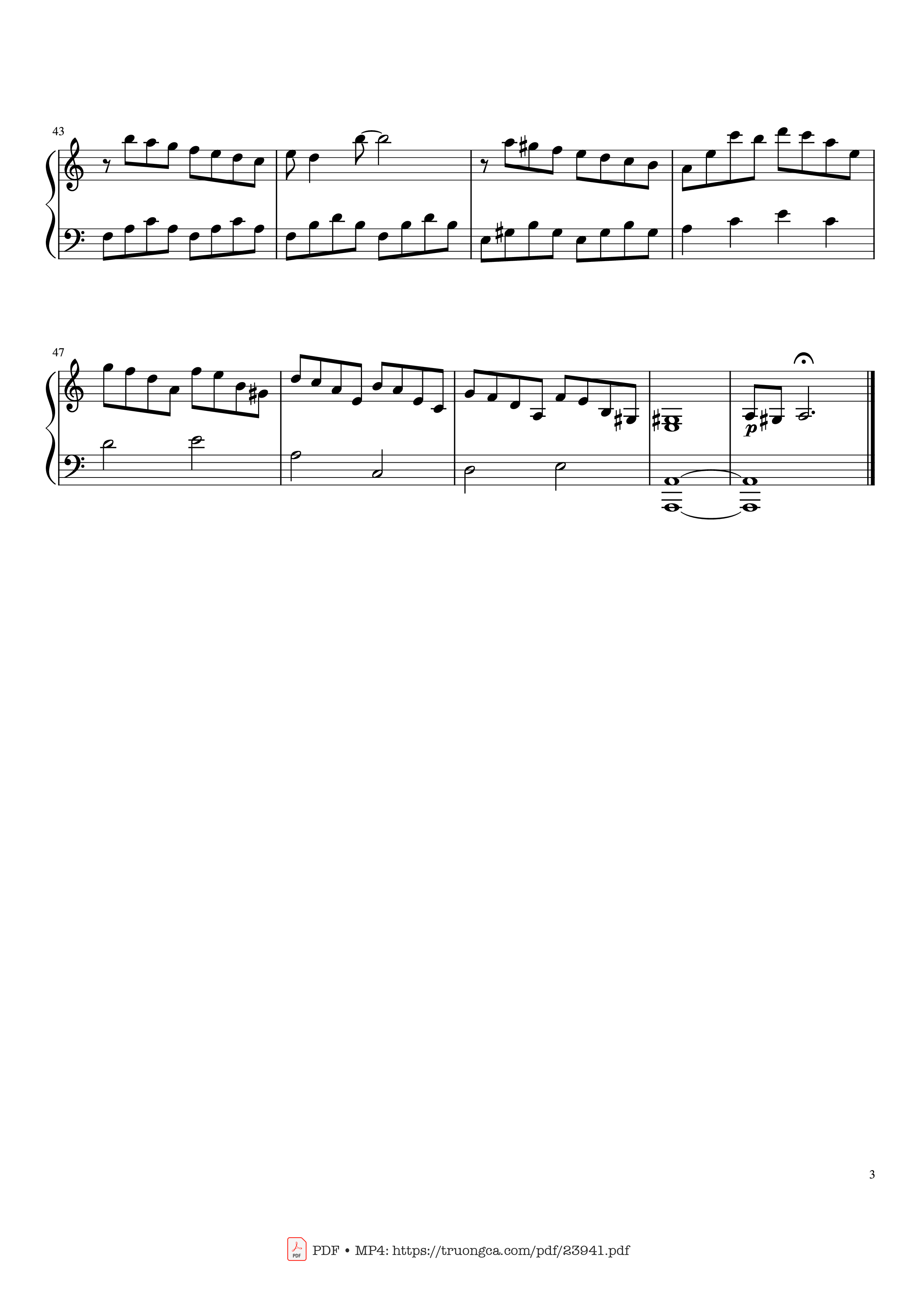 Page 3 of Sheet music PDF Toccata P. Mauriat ease Sheet Piano - Copperfield