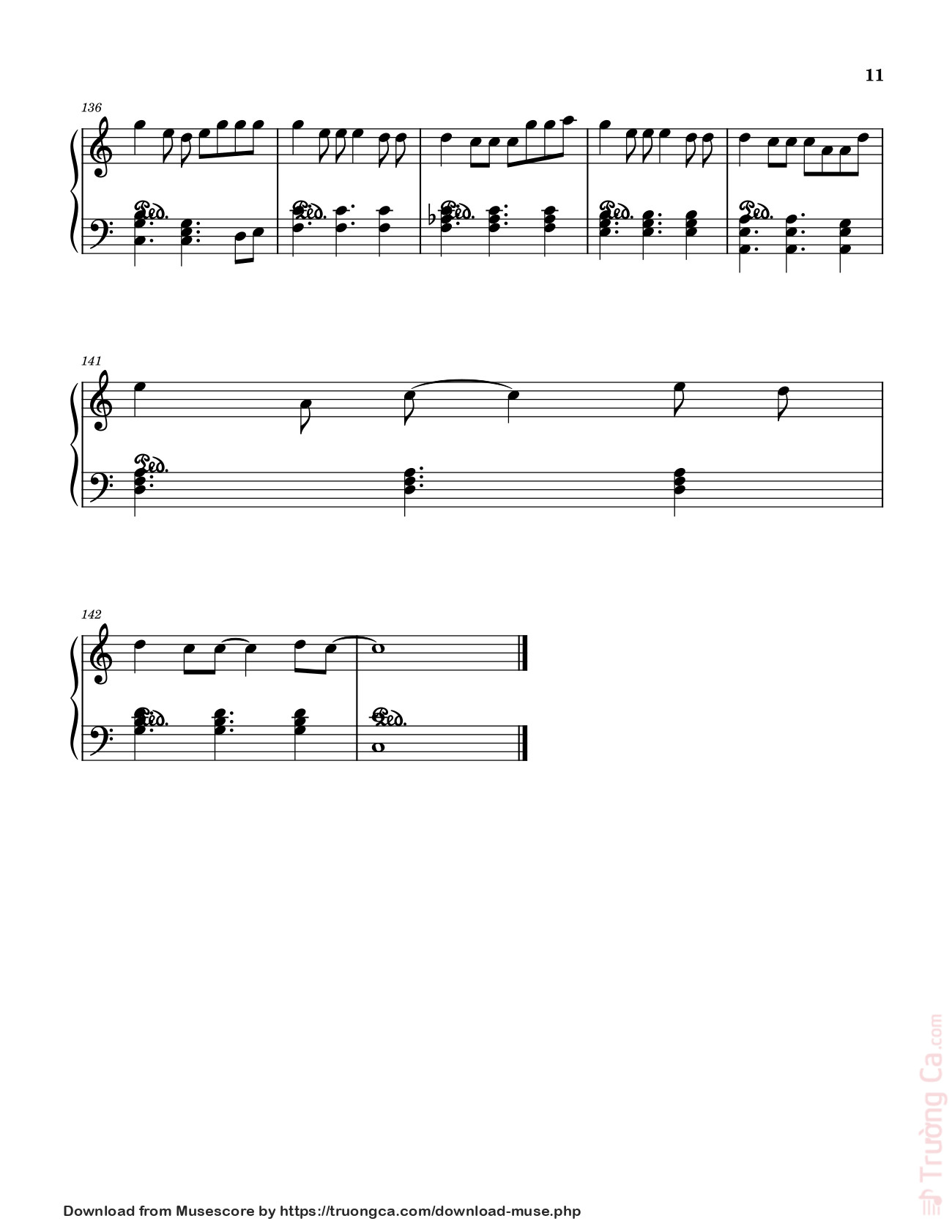 Page 11 of Sheet music PDF MUỘN RỒI MÀ SAO CÒN - SƠN TÙNG M-TP Sheet Piano - Petun2502