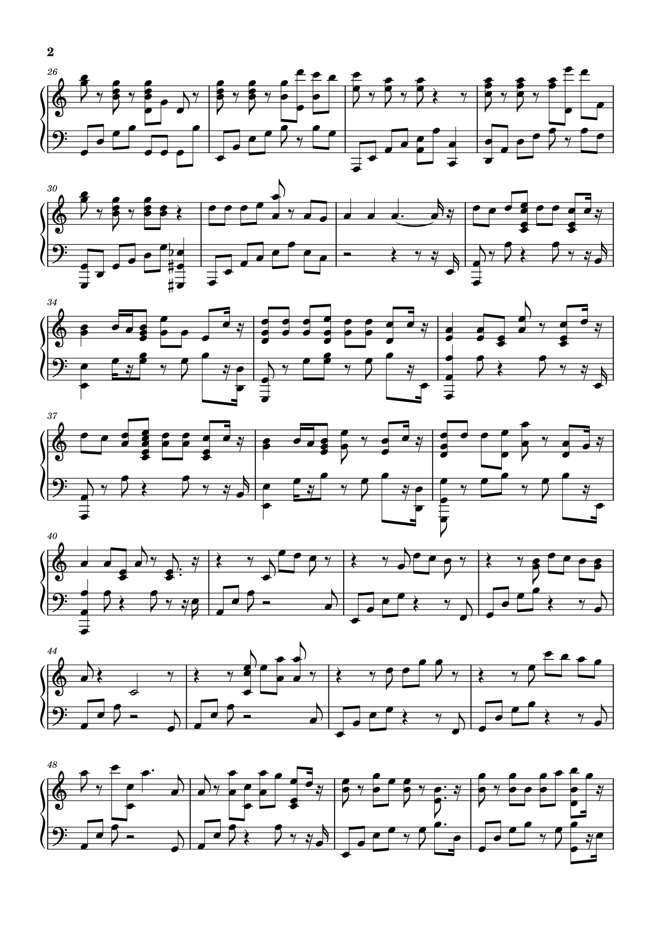 Page 2 of Sheet music PDF JISOO - 꽃 (FLOWER) - Piano Cover By Pianella Piano - Vinnikivan0