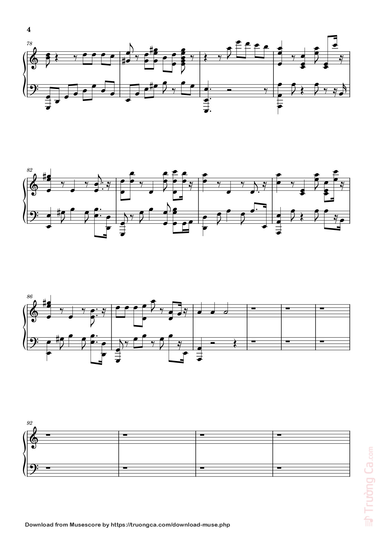 Page 4 of Sheet music PDF JISOO - 꽃 (FLOWER) - Piano Cover By Pianella Piano - Vinnikivan0