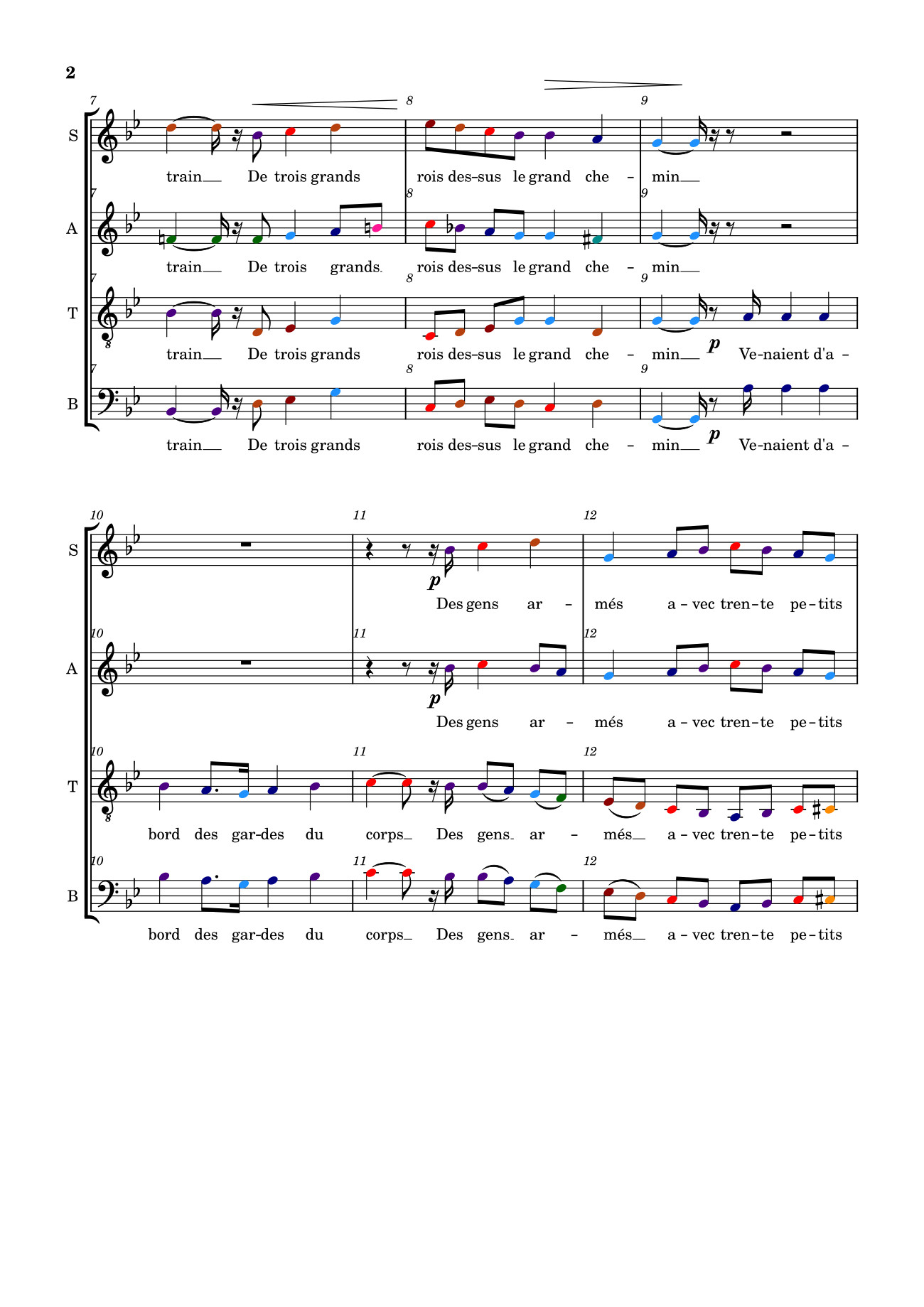Page 2 of Sheet music PDF Marche des Rois (Ba vua hành khúc bè) - Cani77