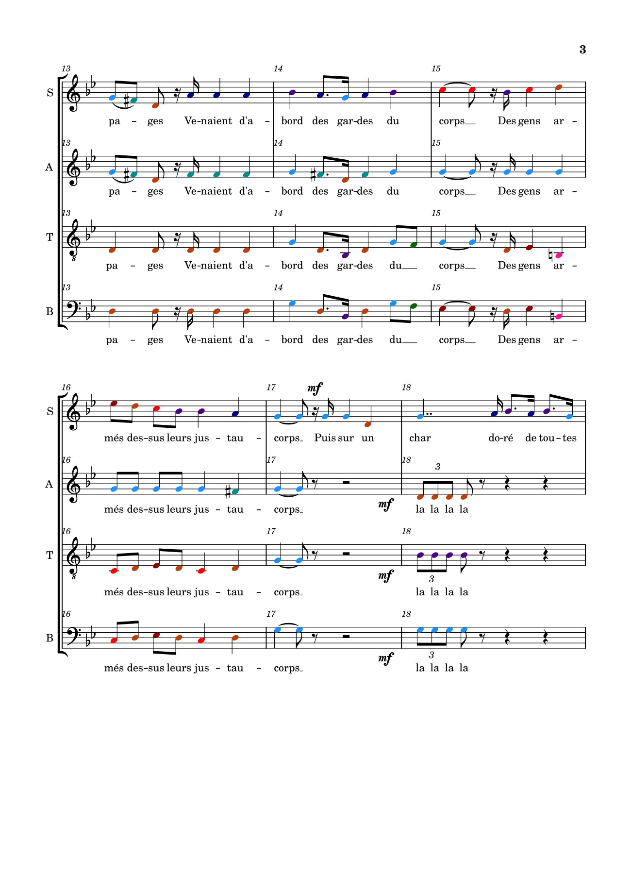 Page 3 of Sheet music PDF Marche des Rois (Ba vua hành khúc bè) - Cani77