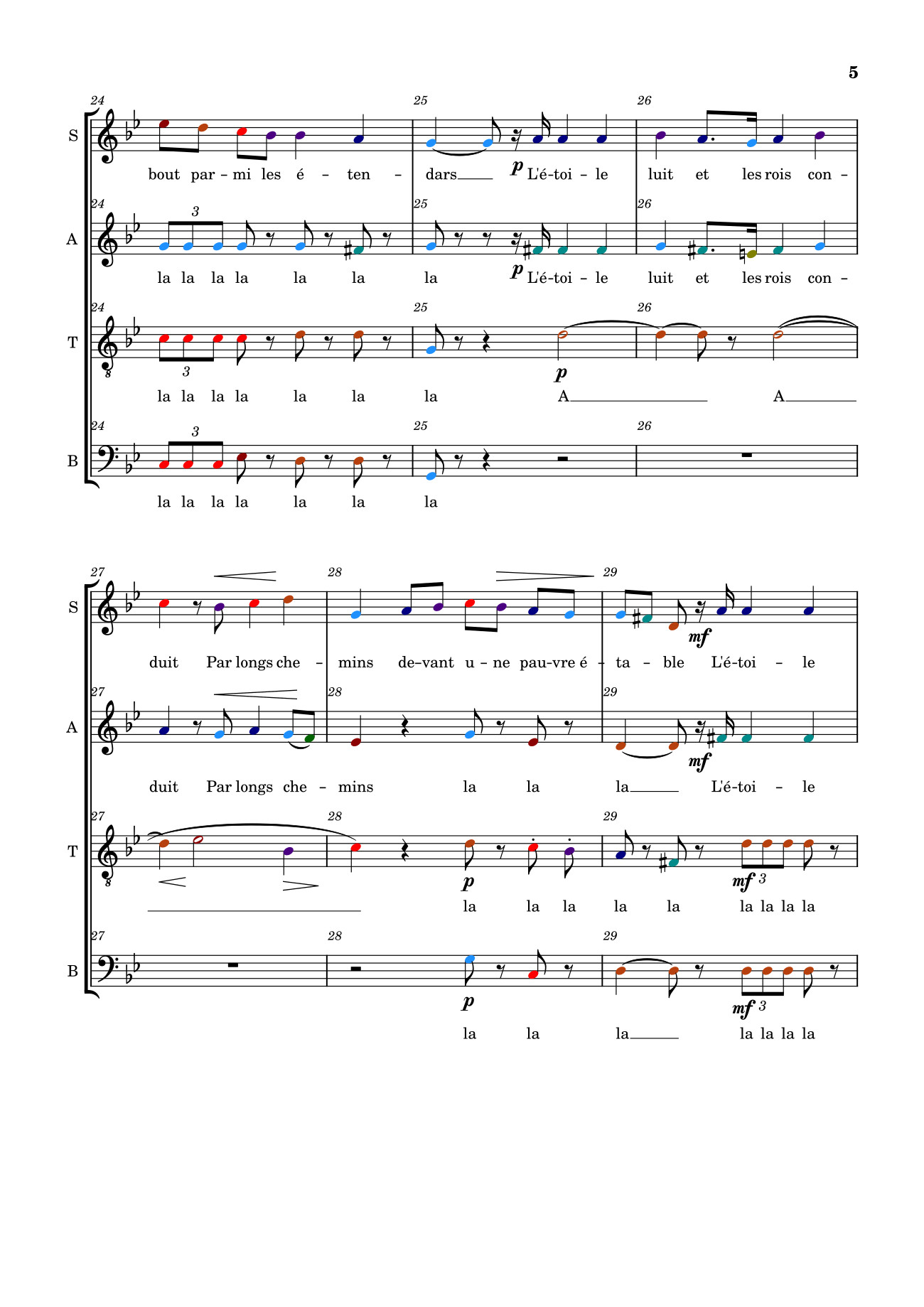 Page 5 of Sheet music PDF Marche des Rois (Ba vua hành khúc bè) - Cani77