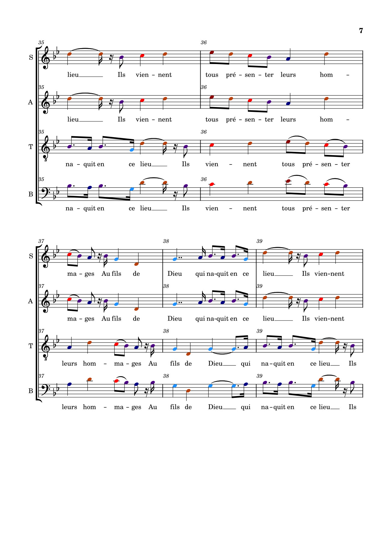 Page 7 of Sheet music PDF Marche des Rois (Ba vua hành khúc bè) - Cani77