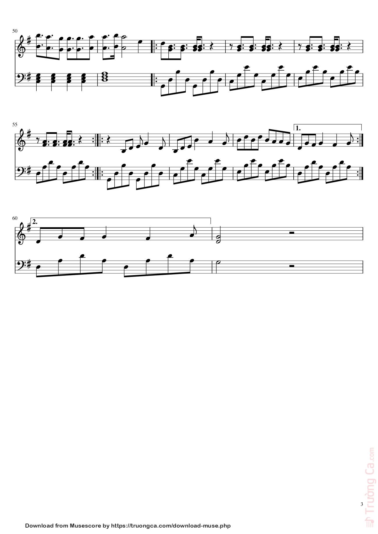 Page 3 of Sheet music PDF Santa Tell Me Arianna Grande Sheet Piano - Samuelwycisk