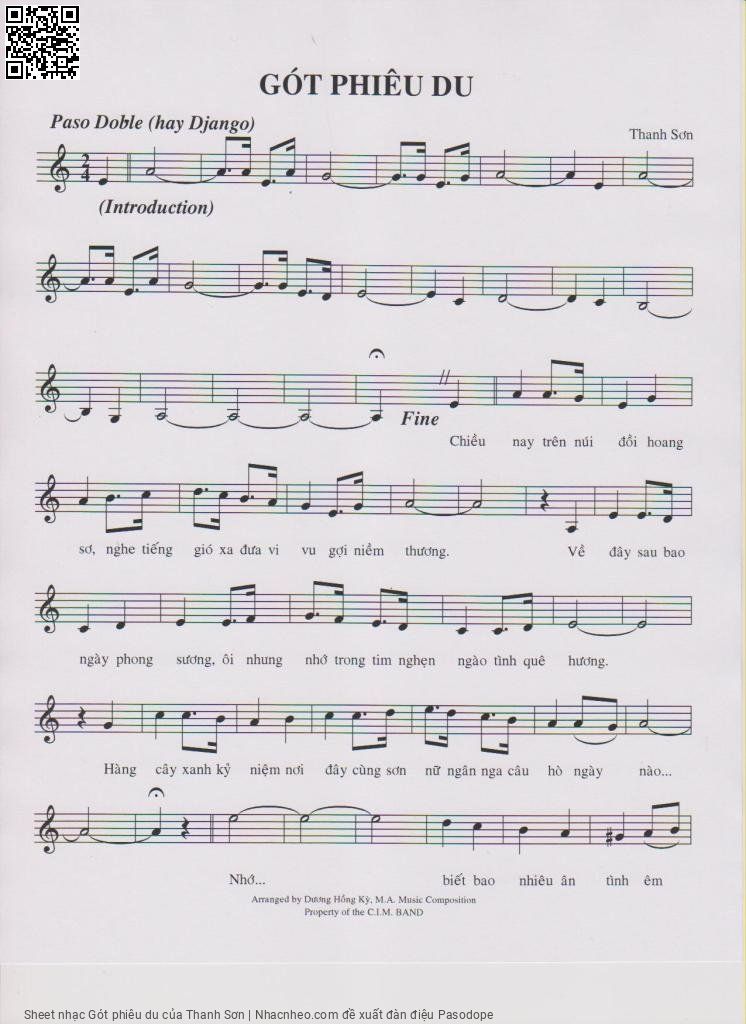 Page 4 of Sheet music PDF Gót phiêu du - Thanh Sơn