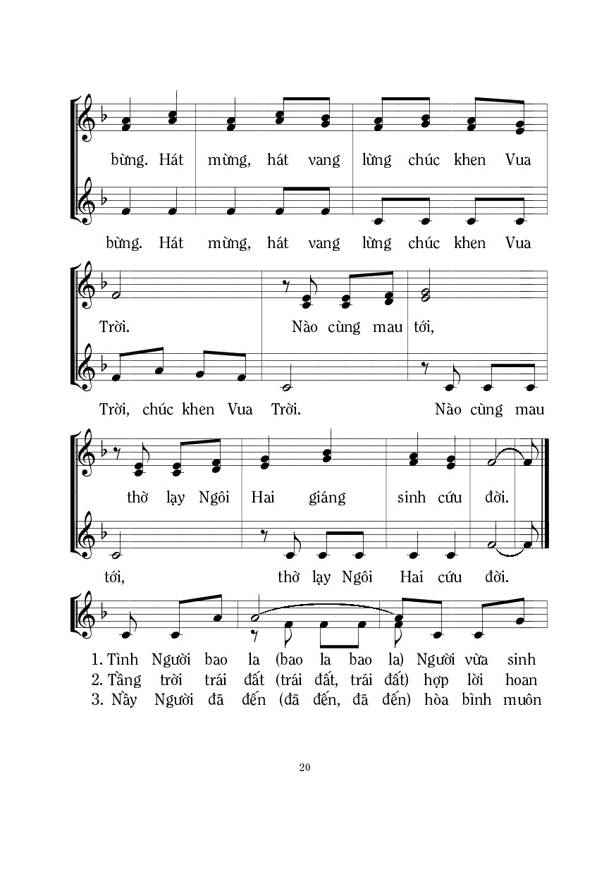 Page 2 of Sheet music PDF Chuông Mừng 2 - Mi Trầm