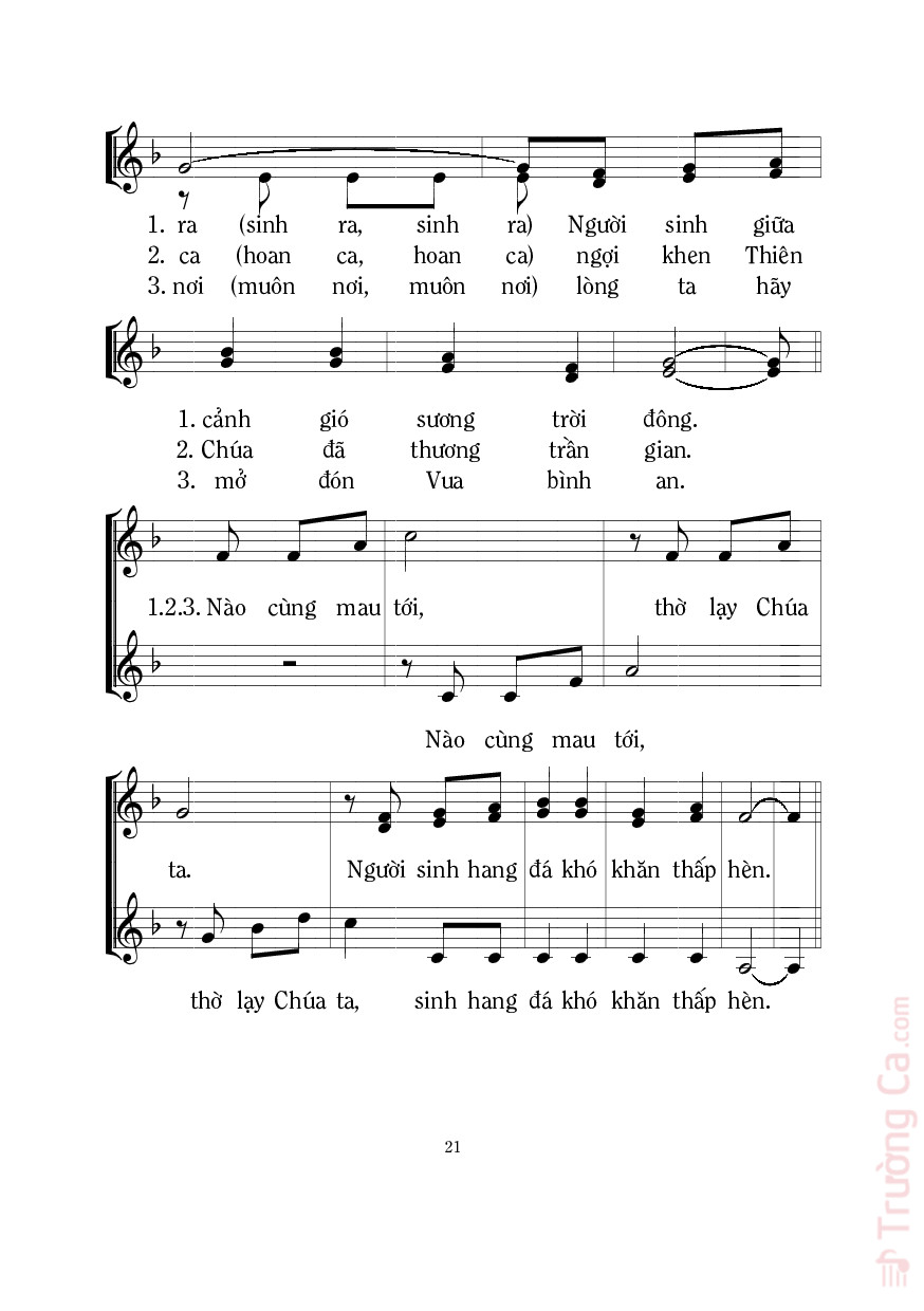 Page 3 of Sheet music PDF Chuông Mừng 2 - Mi Trầm