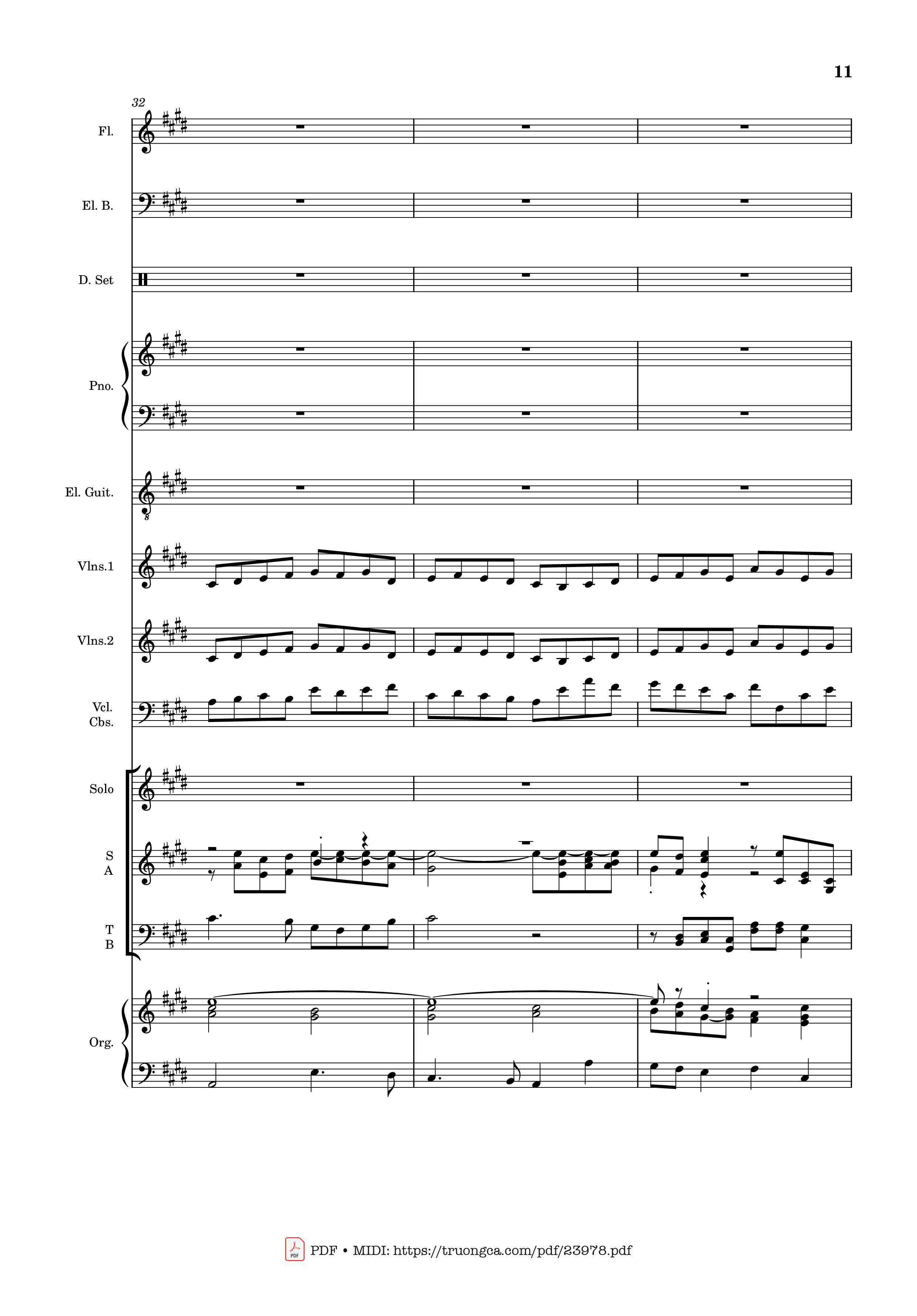 Page 11 of Sheet music PDF MÙA ĐÔNG NĂM ẤY (hợp xướng) - Hoài Đức