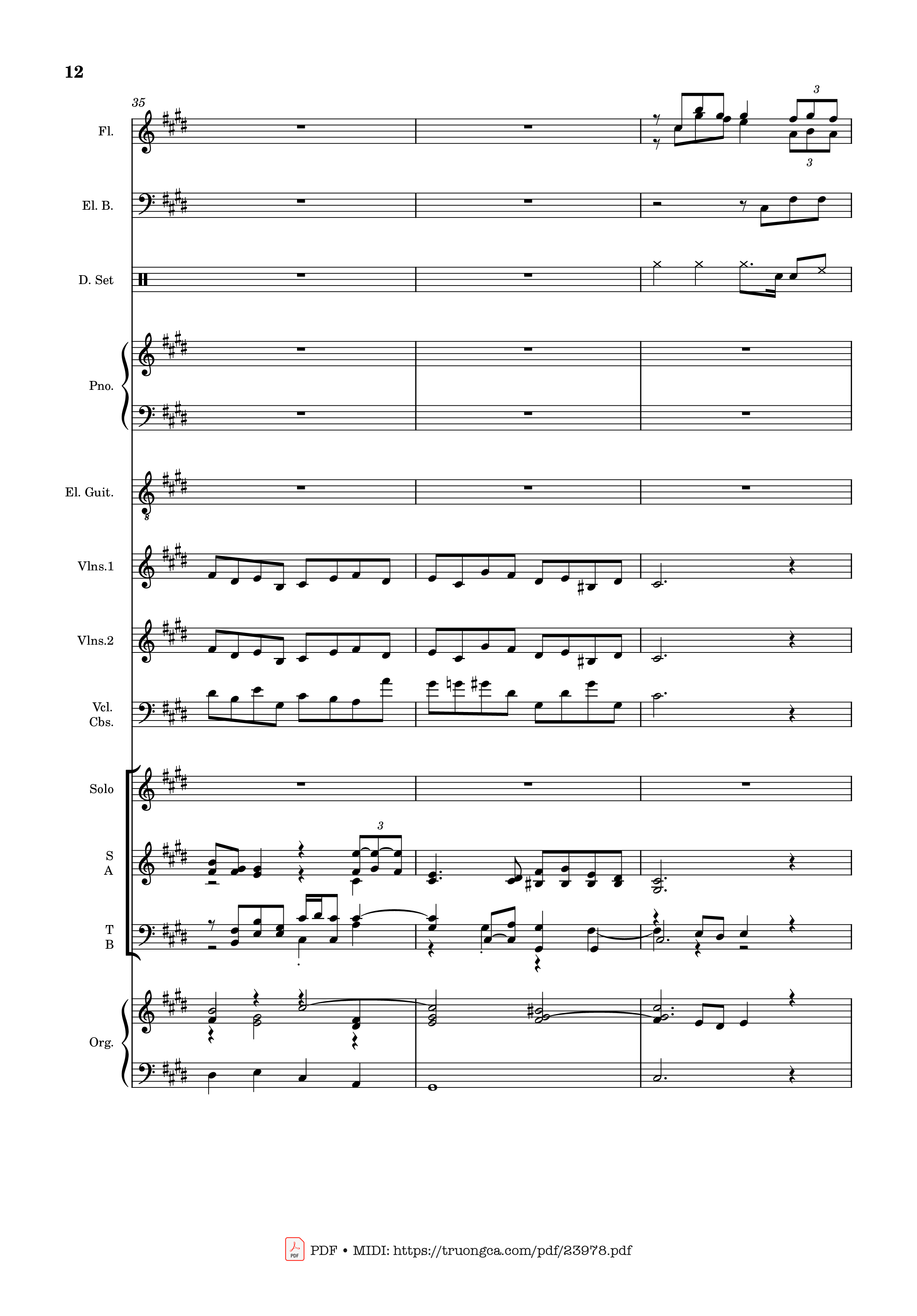 Page 12 of Sheet music PDF MÙA ĐÔNG NĂM ẤY (hợp xướng) - Hoài Đức